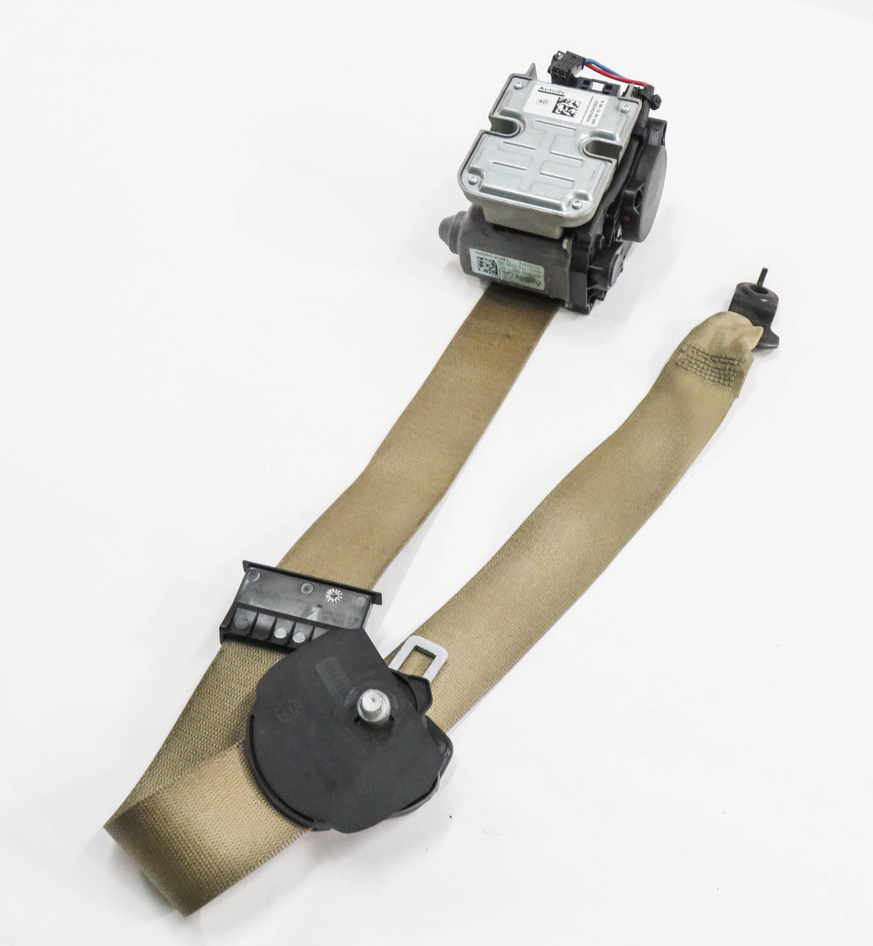 07-09 MERCEDES E350 E550 CLS63 CLS550 - LEFT FRONT SEATBELT RETRACTOR (BROWN) — exact item pictured