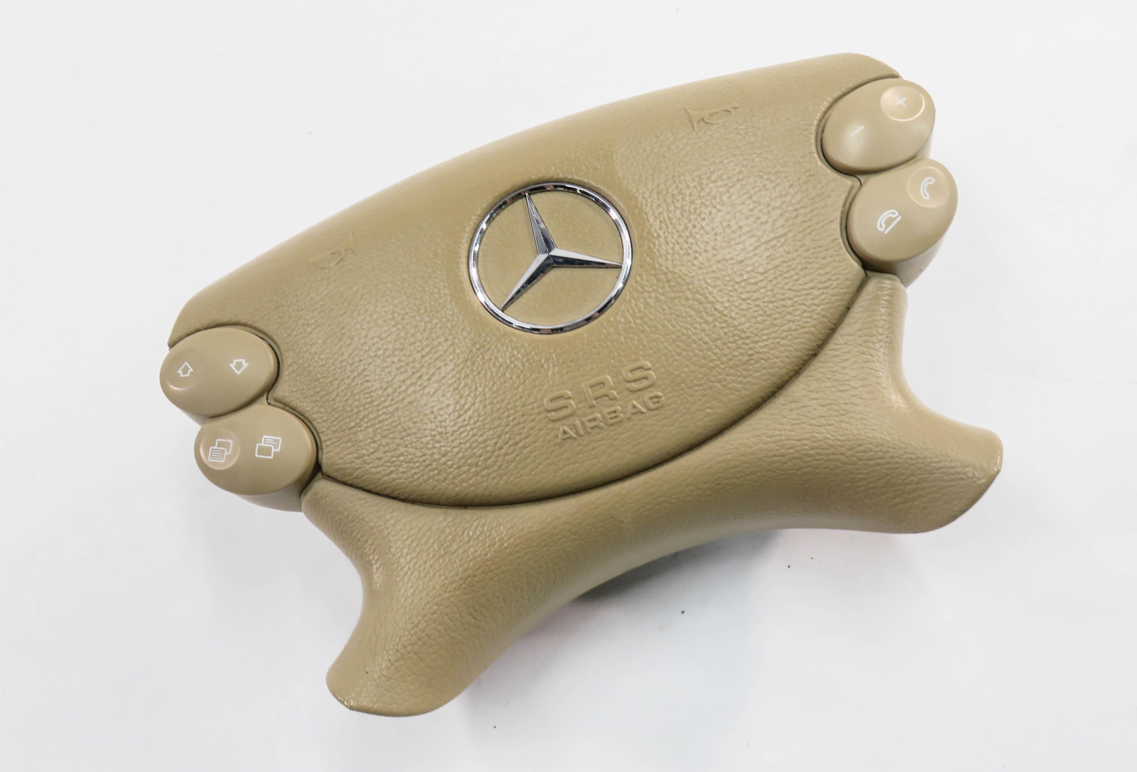 06-11 MERCEDES E280 E320 E350 E550 G500 G550 CLK STEERING WHEEL AIRBAG (BROWN) — exact item pictured