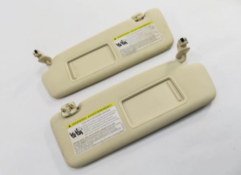 2013-2016 AUDI Q5 SQ5 (B8 8R) FRONT LEFT & RIGHT SUNVISOR SHADE SET-2 (BEIGE) — exact item pictured