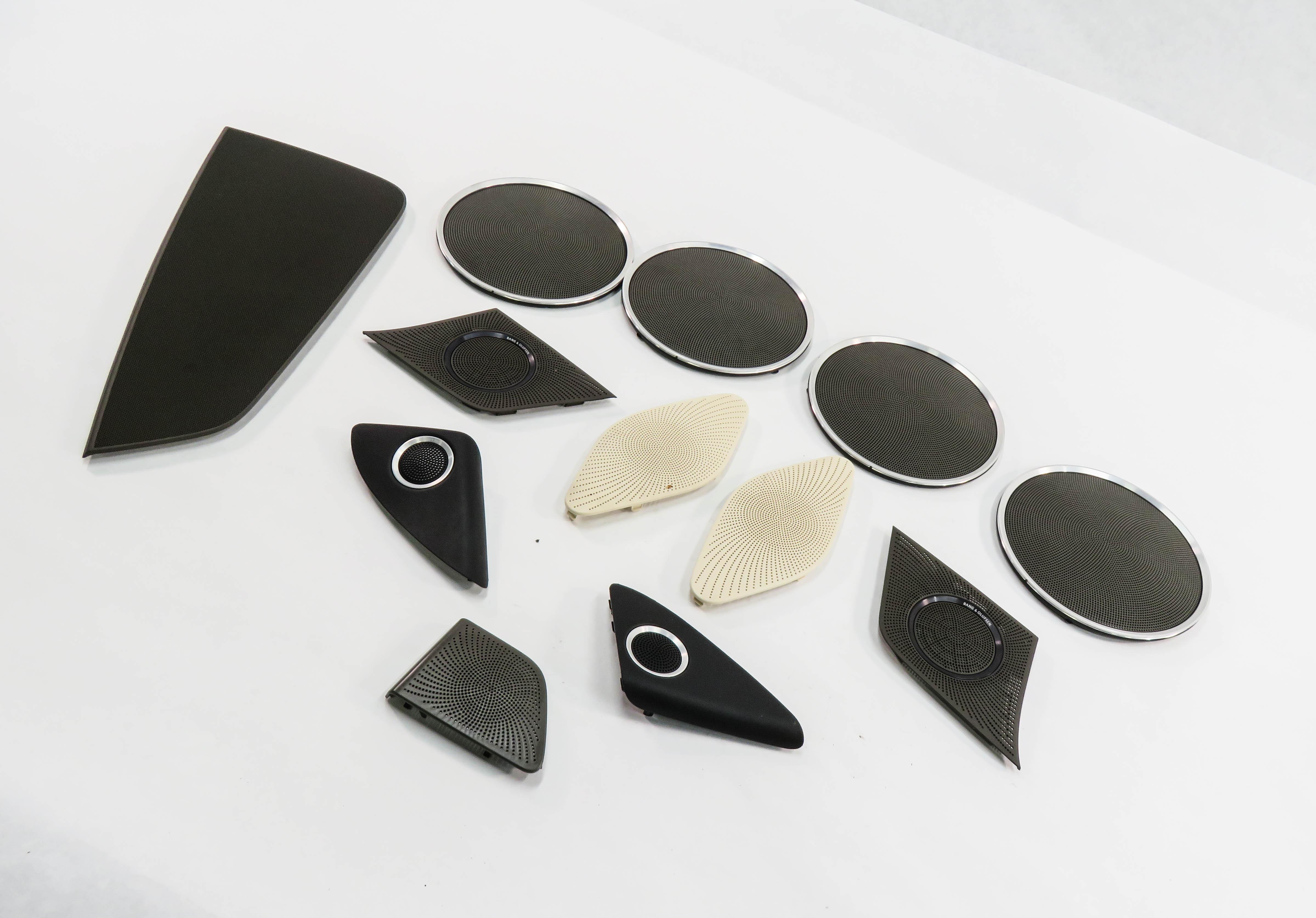 2014 AUDI Q5 (B8 8R) BANG & OLUFSEN AUDIO SPEAKER GRILLE TRIM COVER SET — exact item pictured
