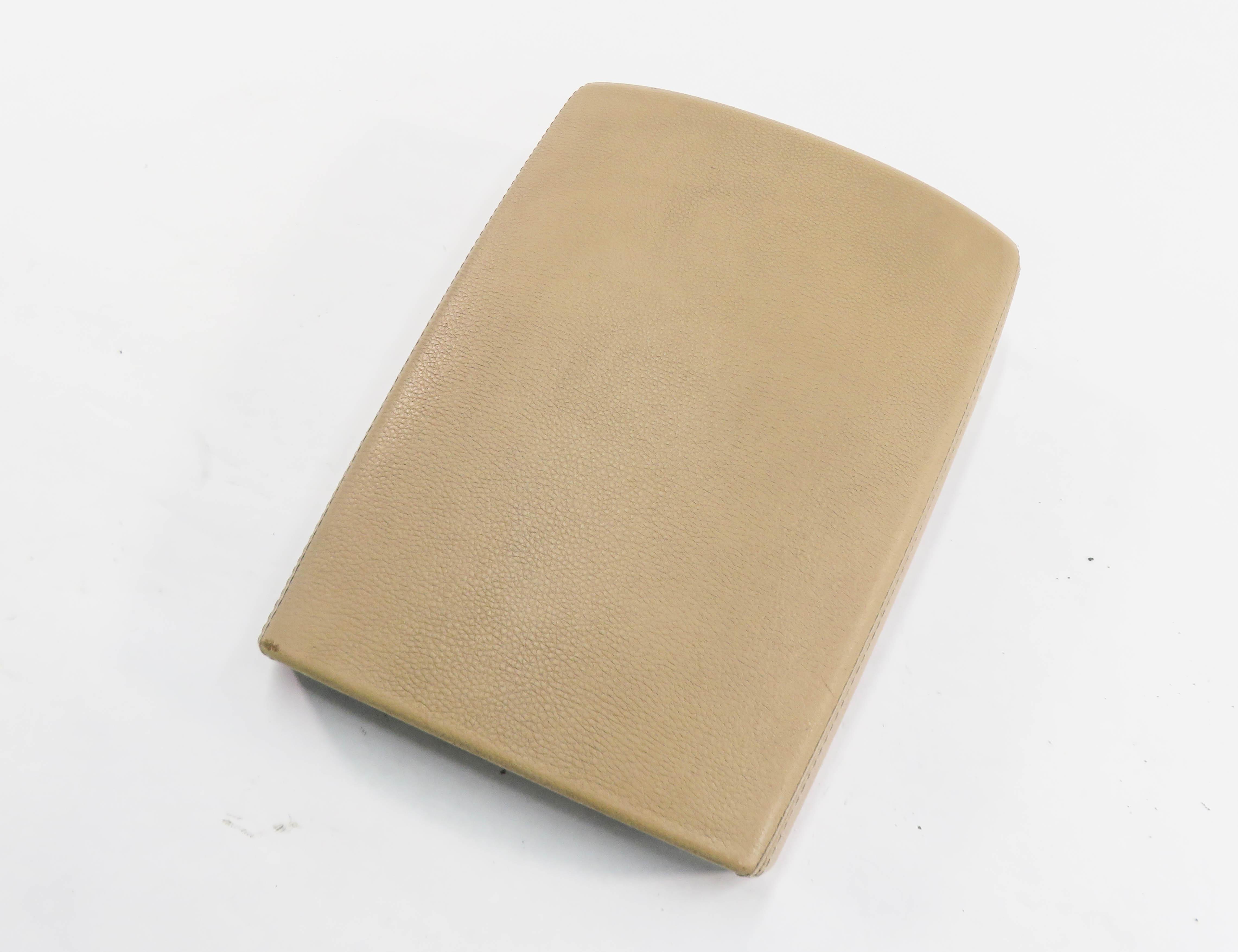 2010-2016 PORSCHE PANAMERA (970 G1) FRONT CENTER CONSOLE ARMREST LID (BEIGE) — exact item pictured