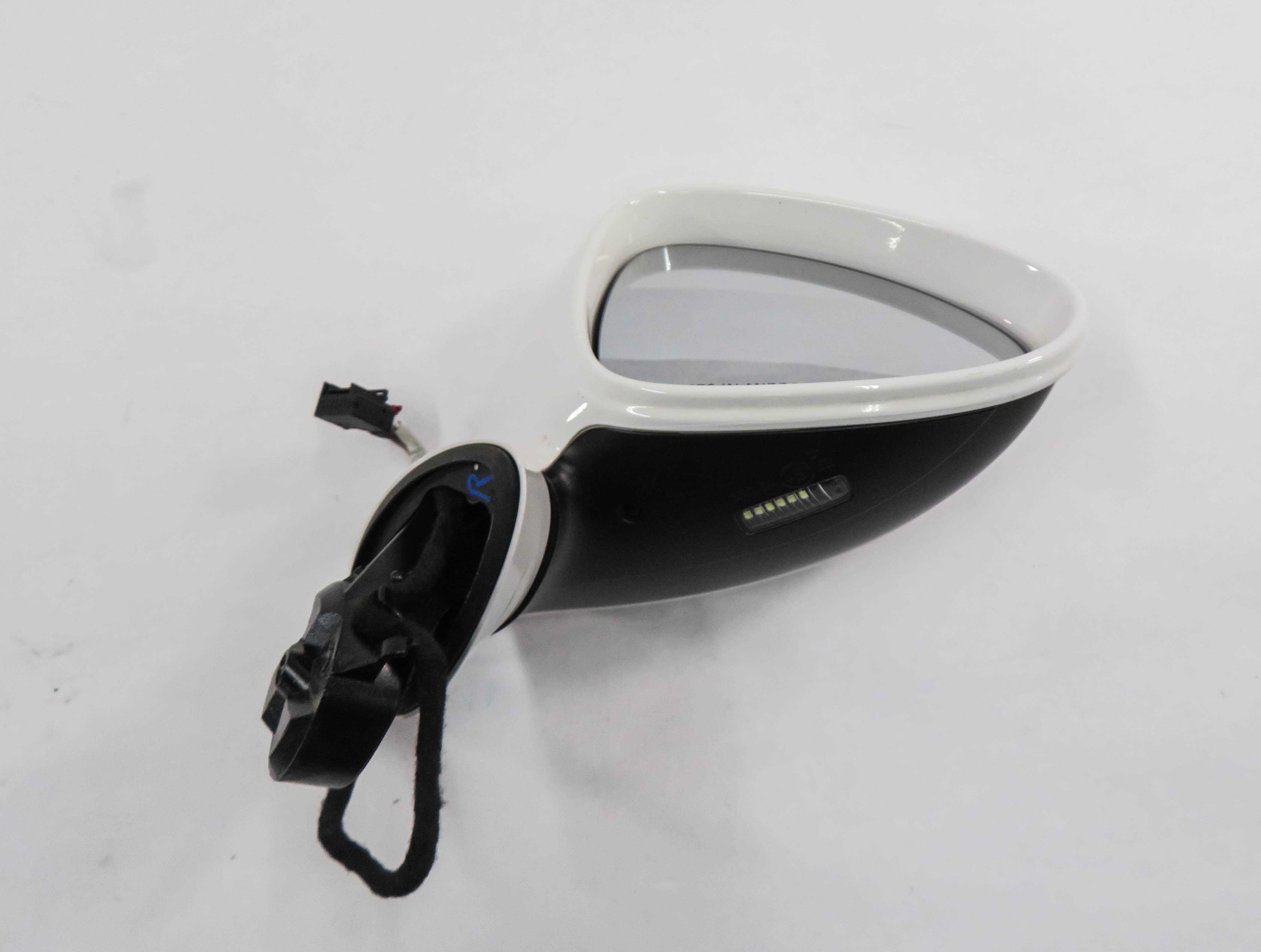 10-13 PORSCHE PANAMERA (970 G1) RIGHT - P-FOLD MEMORY HEATED DOOR MIRROR (WHITE) — exact item pictured