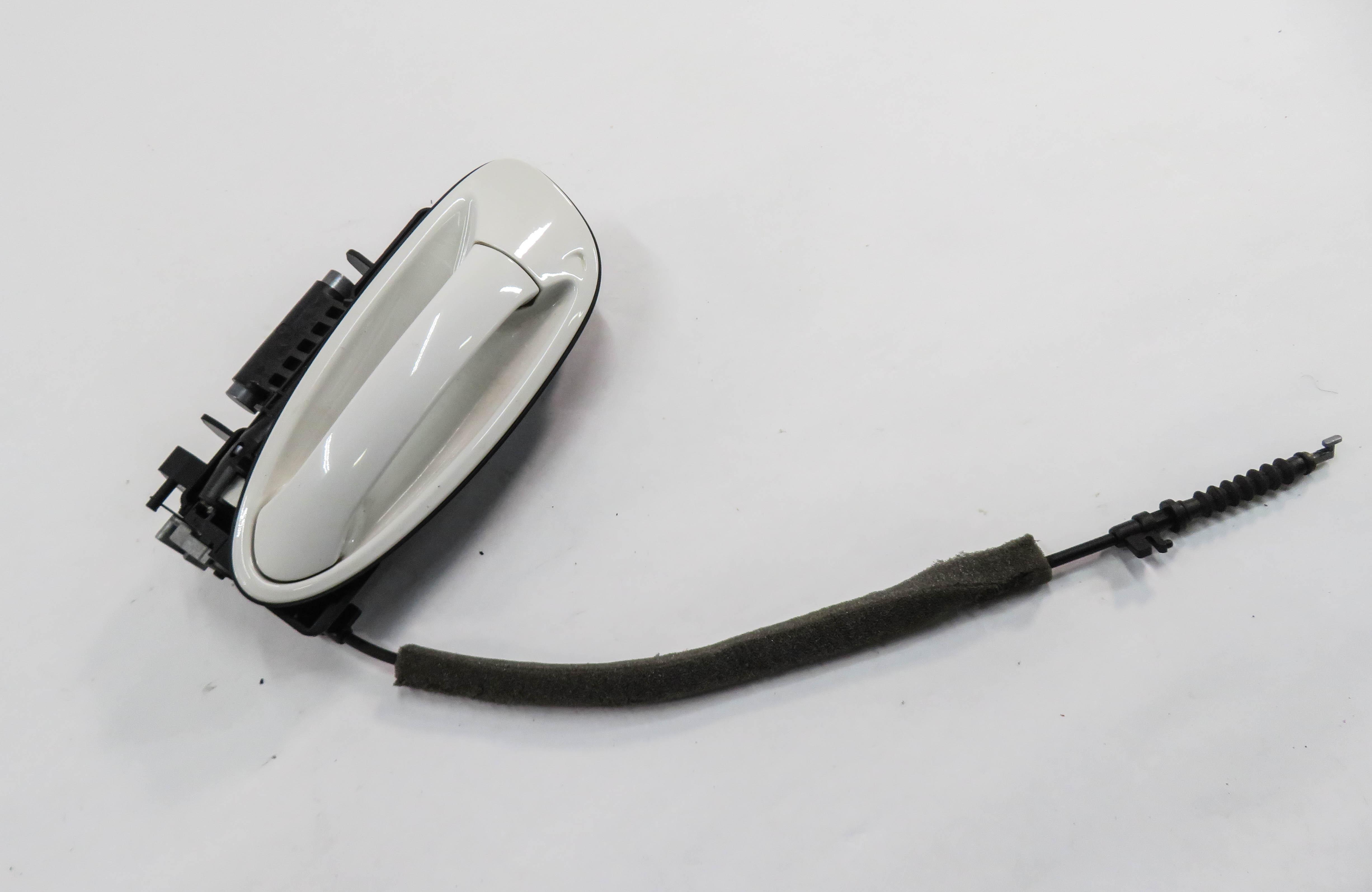 2010-2016 PORSCHE PANAMERA (970 G1) LEFT REAR EXTERIOR DOOR HANDLE (WHITE B4) — exact item pictured