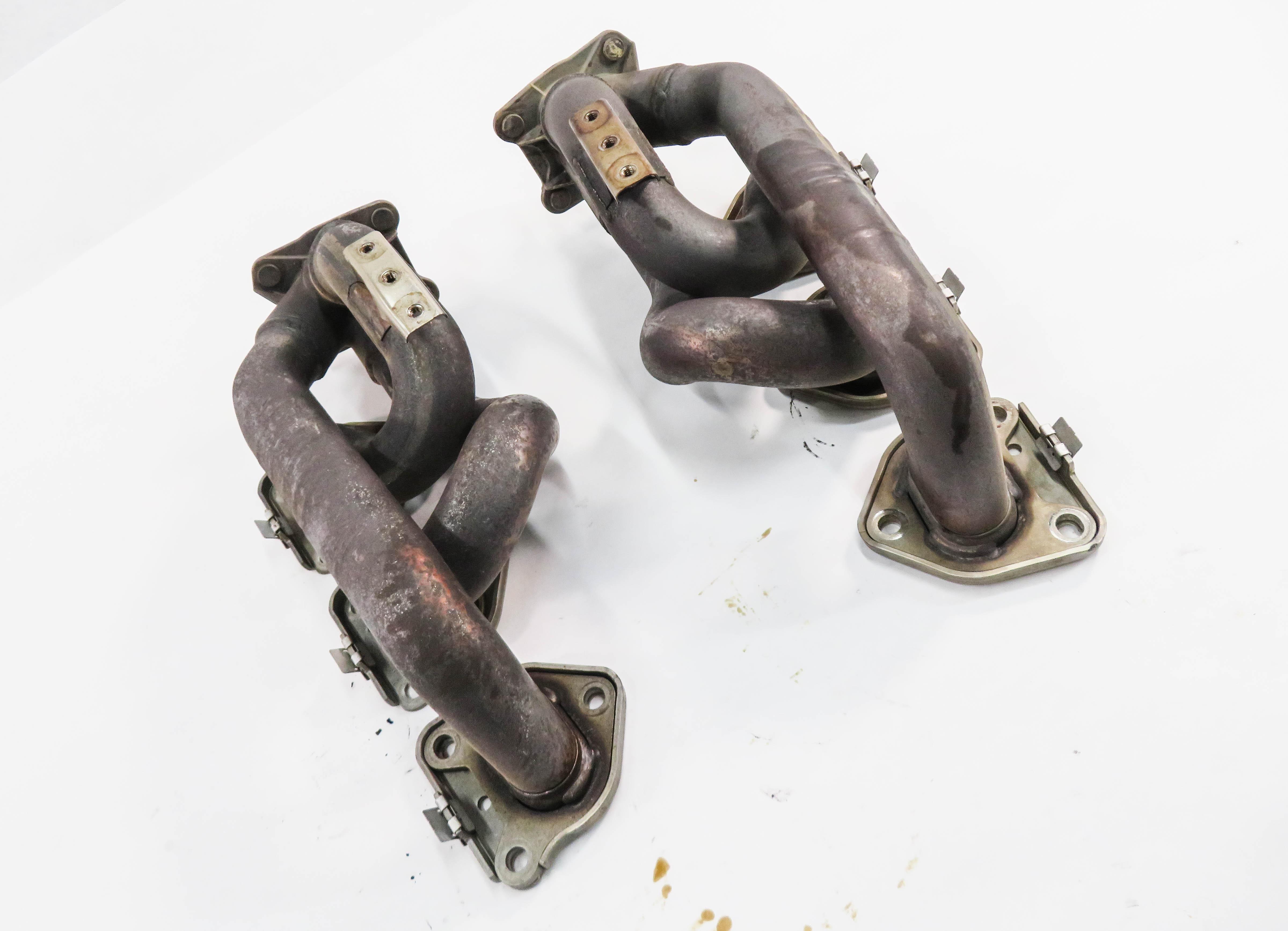 2011-2016 PORSCHE PANAMERA (970 G1) 3.6L - LEFT & RIGHT EXHAUST MANIFOLD SET-2 — exact item pictured