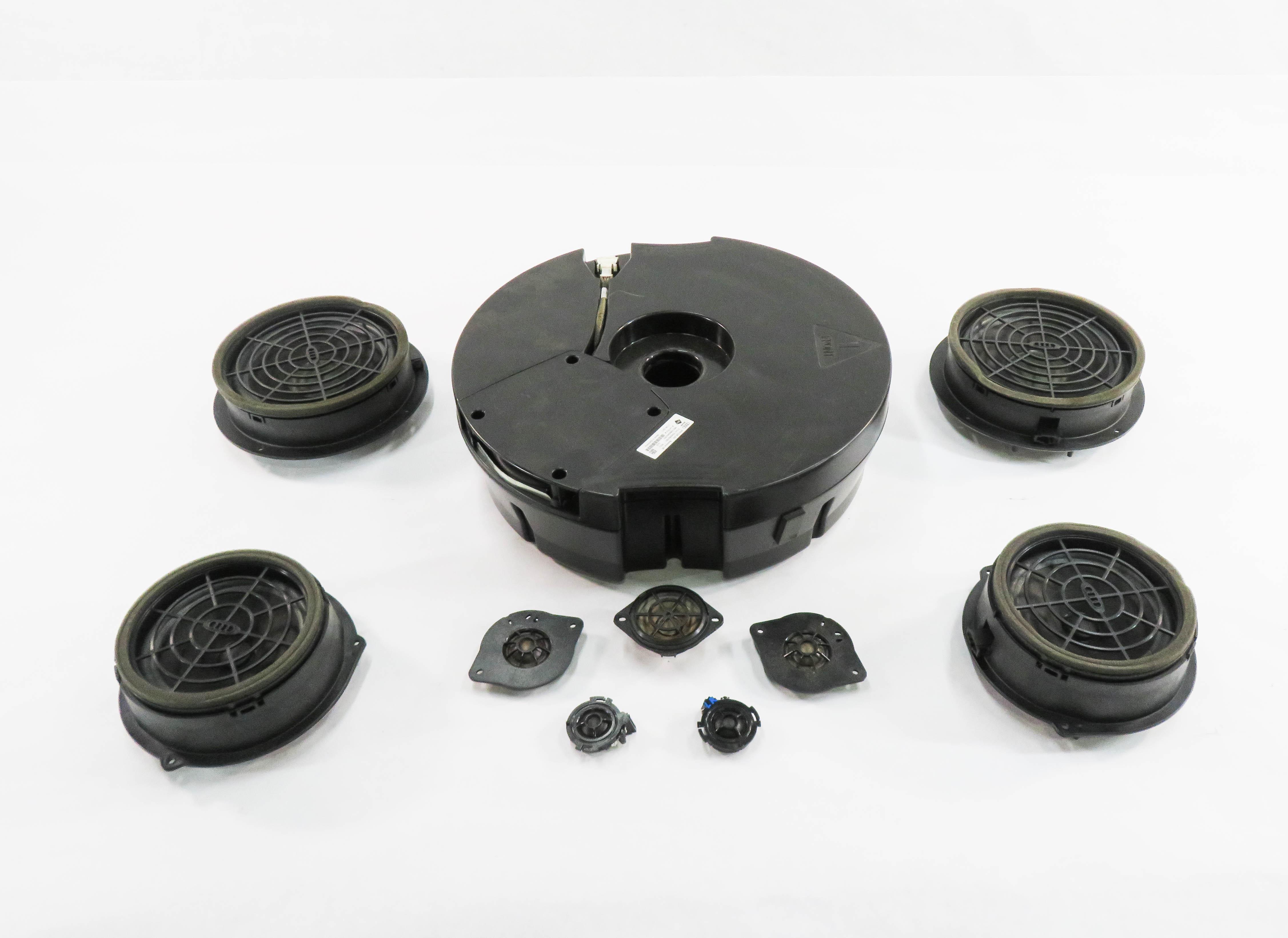 2012 AUDI Q5 (B8 8R) RADIO STEREO SUB SUBWOOFER TWEETER SPEAKER SET-10 — exact item pictured