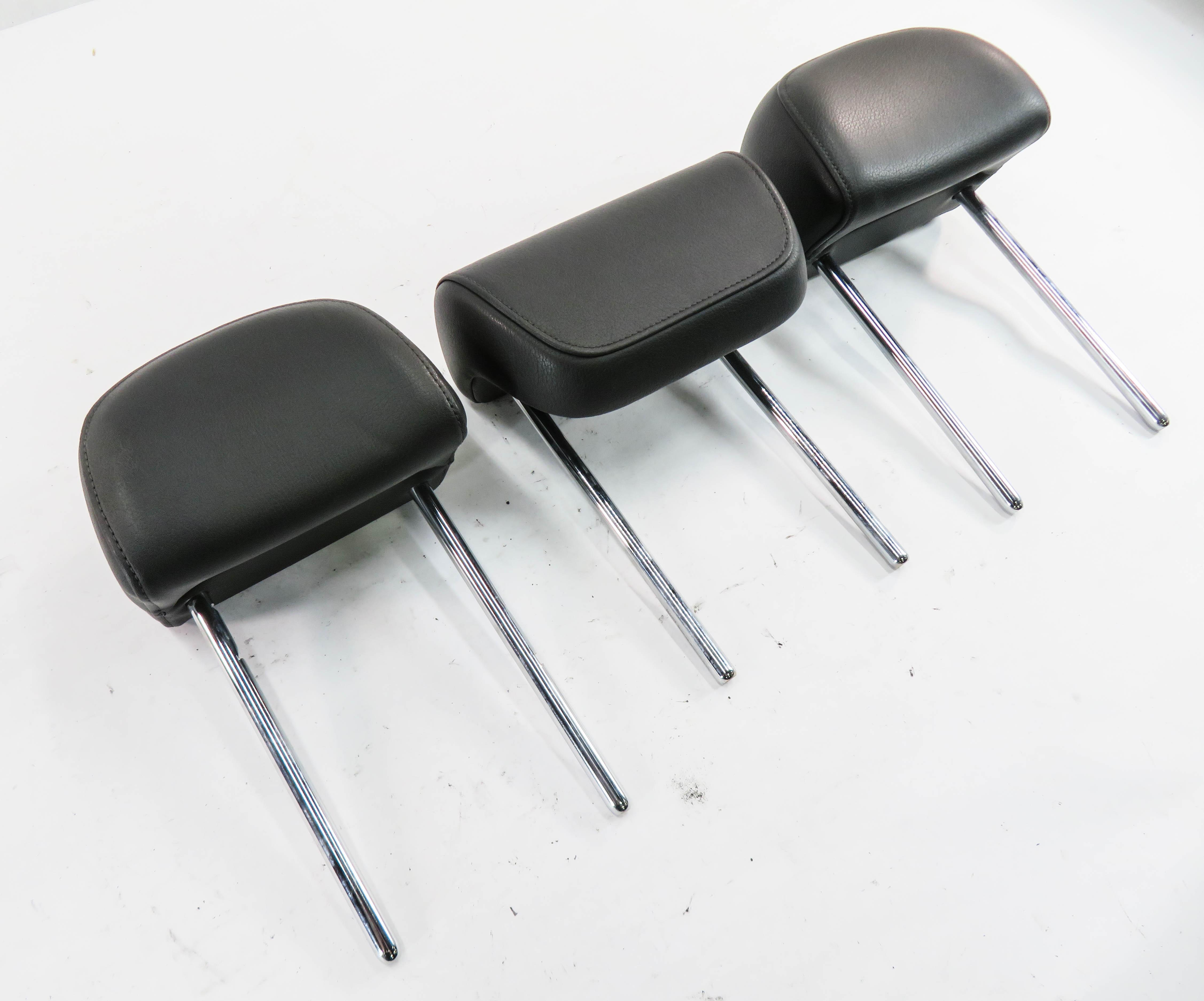 2012 AUDI Q5 (B8 8R) REAR SEAT - LEFT / CENTER / RIGHT - HEADREST SET (BLACK) — exact item pictured