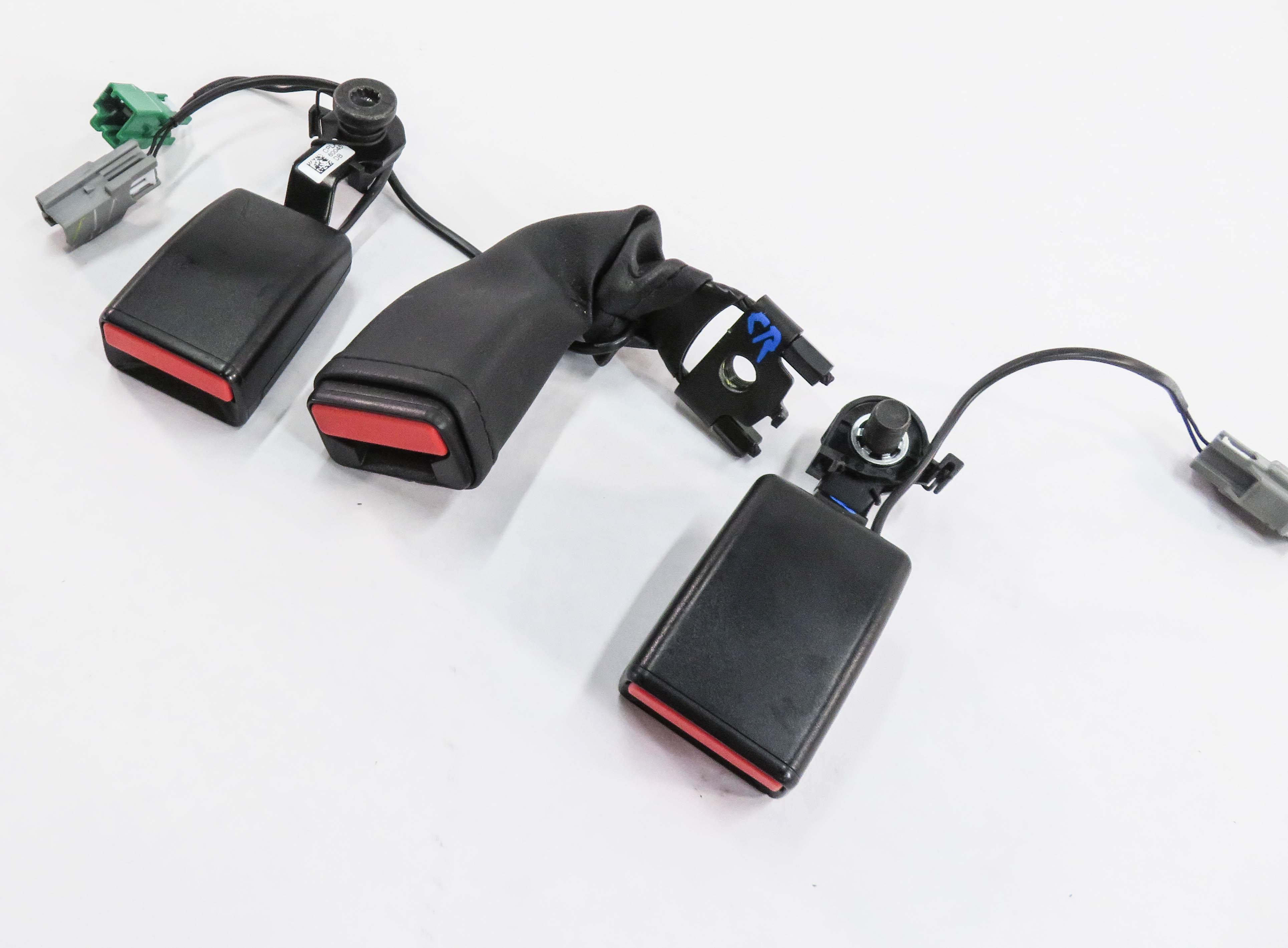 2015 RANGE ROVER SPORT (L494) REAR SEAT - SEATBELT BUCKLE RECEIVER SET-3 (BLACK) — exact item pictured