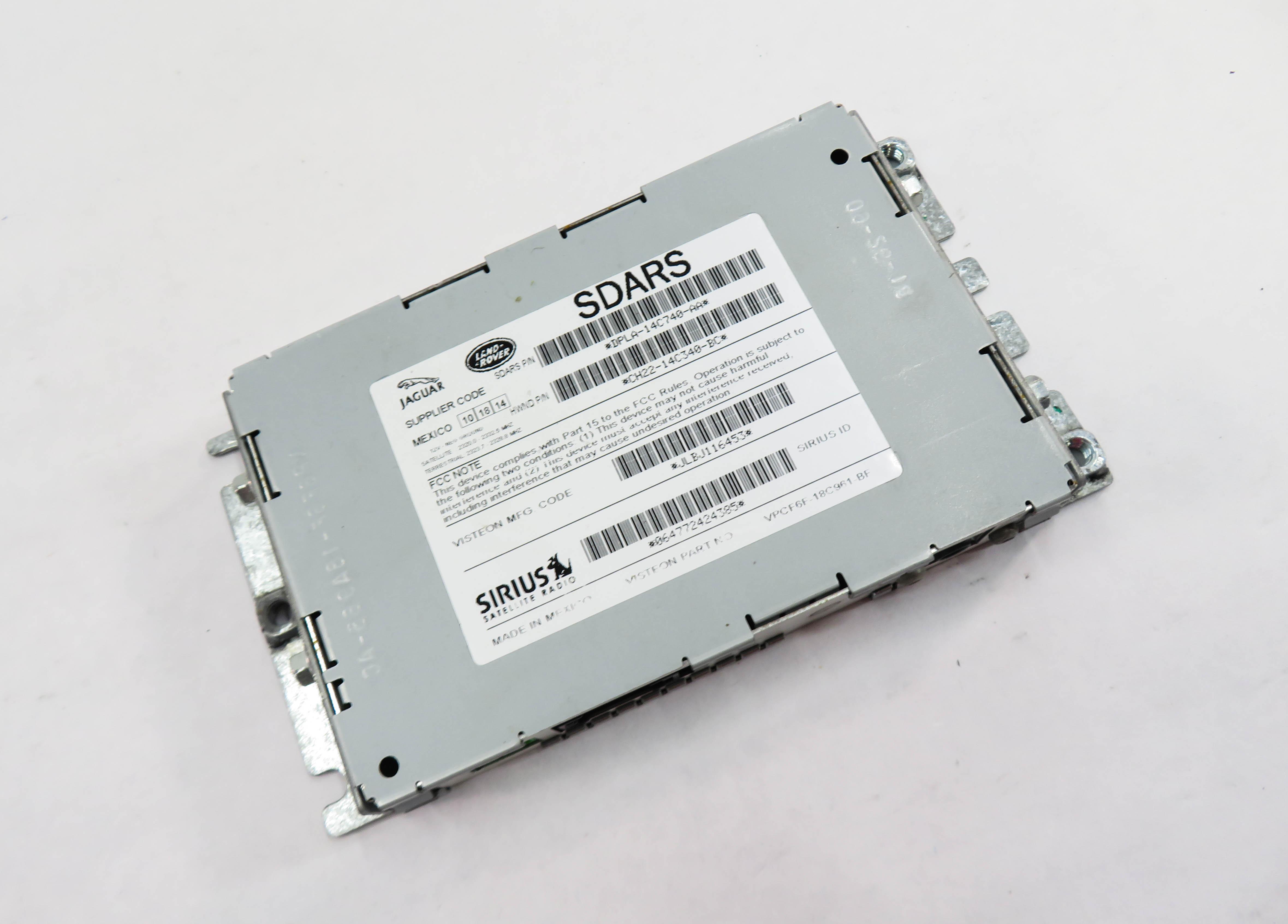 13-19 DISCOVERY SPORT LR4 RANGE ROVER SPORT EVOQUE - SIRIUS SATELLITE RECEIVER — exact item pictured