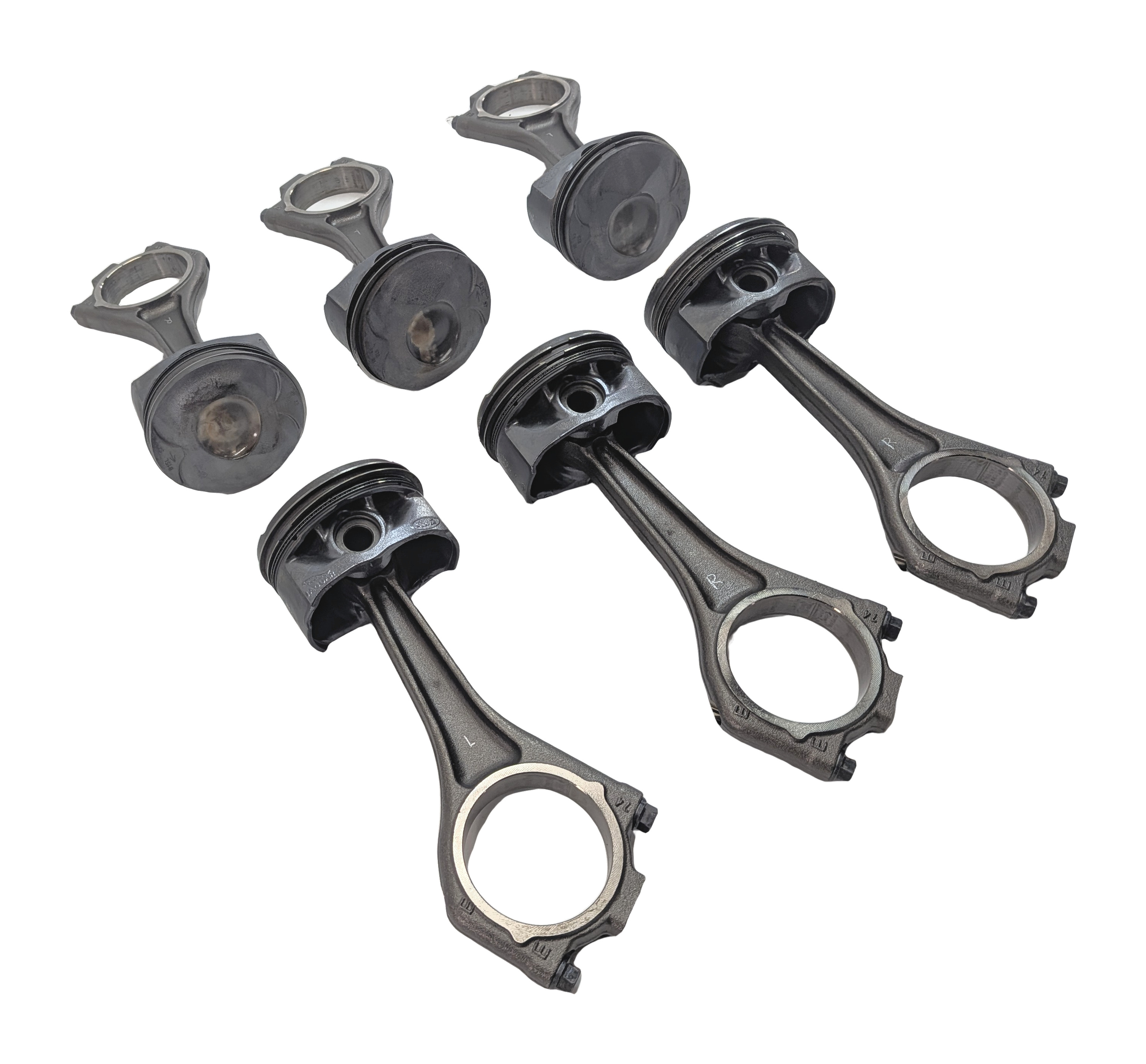 2015 RANGE ROVER SPORT L494 3.0L AJ126 SC ENGINE PISTON CONNECTING ROD SET/6 — exact item pictured
