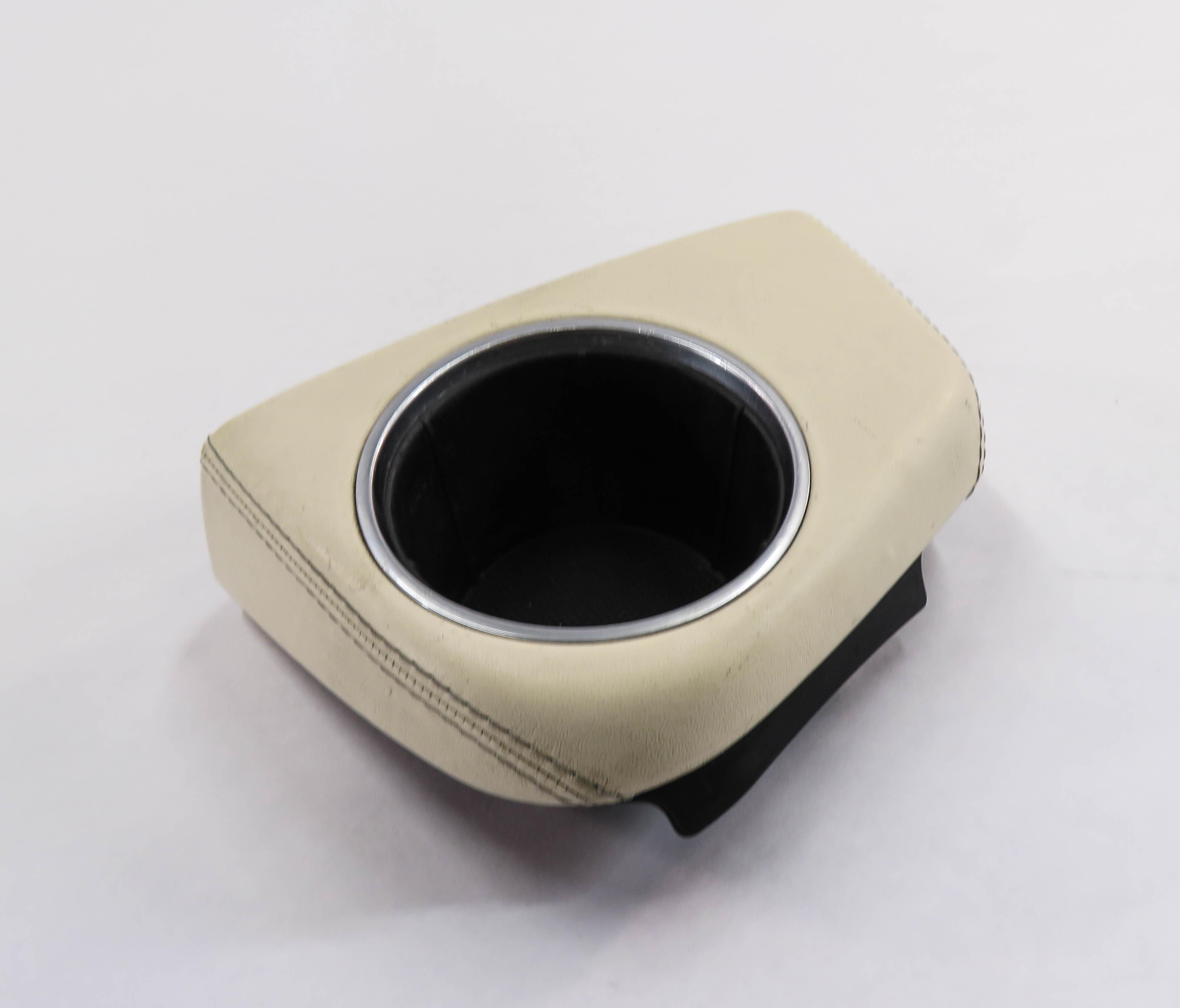 2010 PORSCHE PANAMERA (970 G1) FRONT CENTER CONSOLE CUP HOLDER (CREAM LEATHER) — exact item pictured