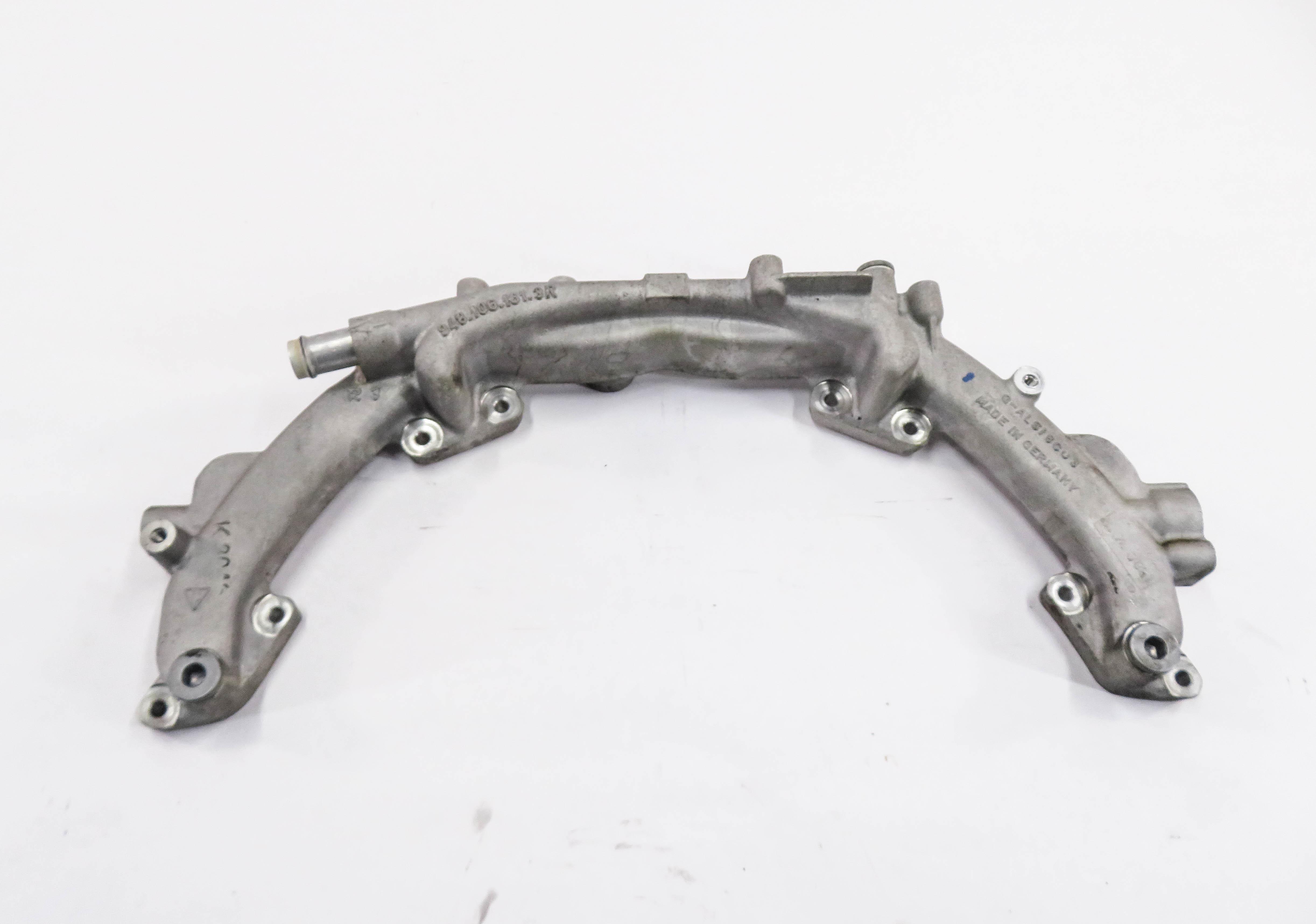 2010 PORSCHE PANAMERA (970 G1) 4.8L M48 TURBO ENGINE - COOLANT CROSSOVER PIPE — exact item pictured