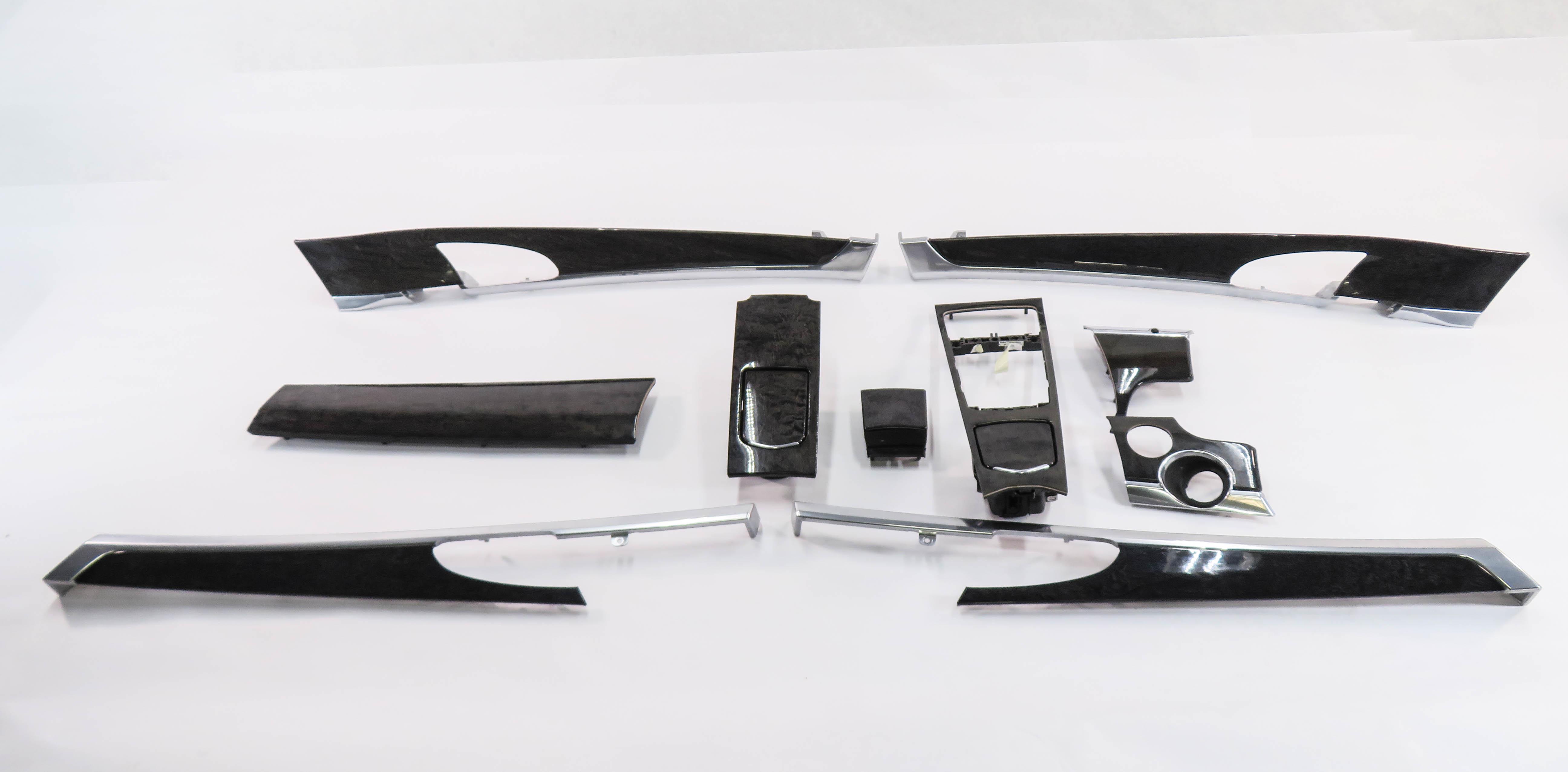 2010 PORSCHE PANAMERA (970 G1) DASH DOOR CONSOLE TRIM PANEL SET (BIRCH WOOD) — exact item pictured