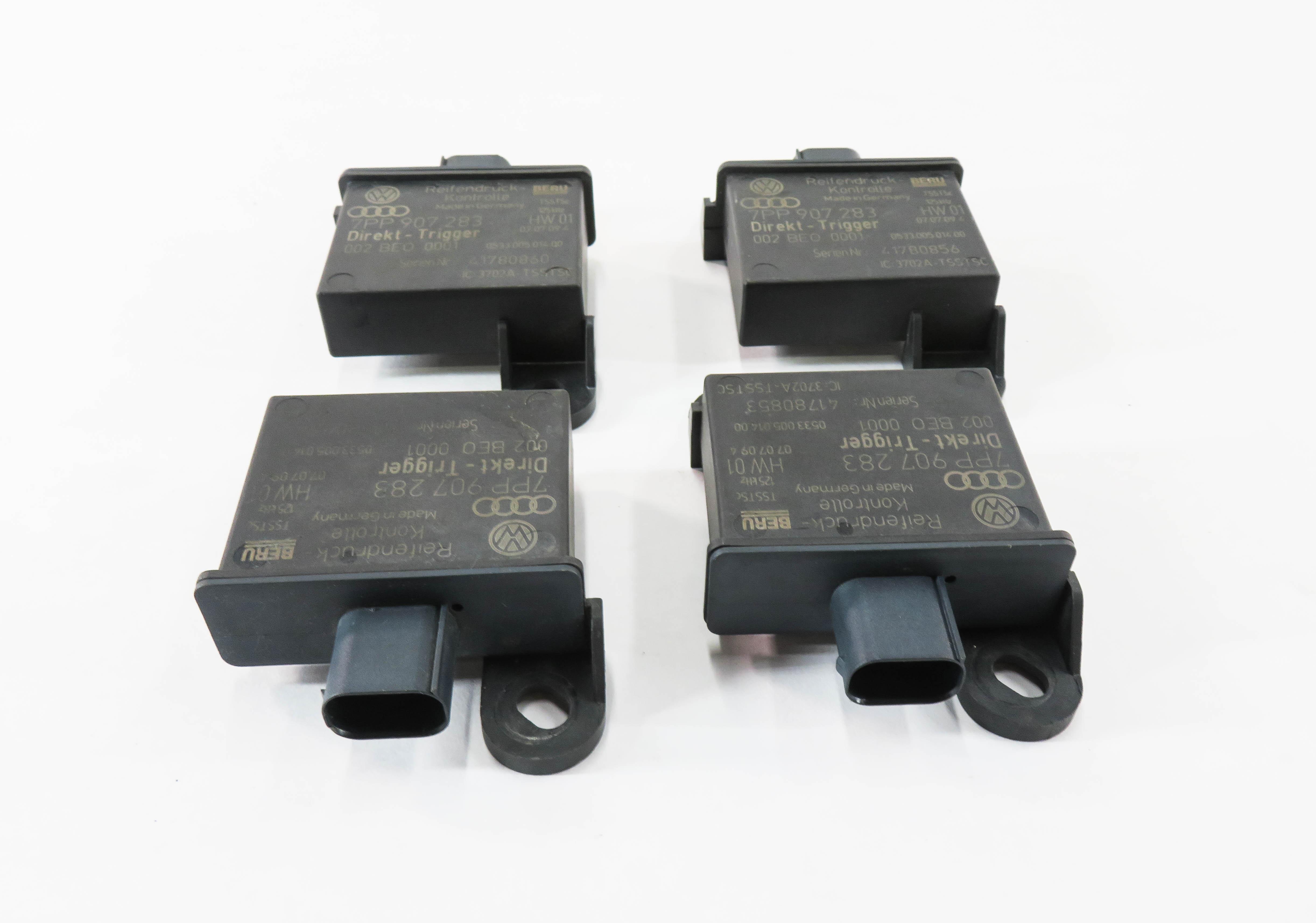 2010 PORSCHE PANAMERA (970 G1) TPMS TIRE AIR PRESSURE SENSOR TRIGGER MODULE SET — exact item pictured