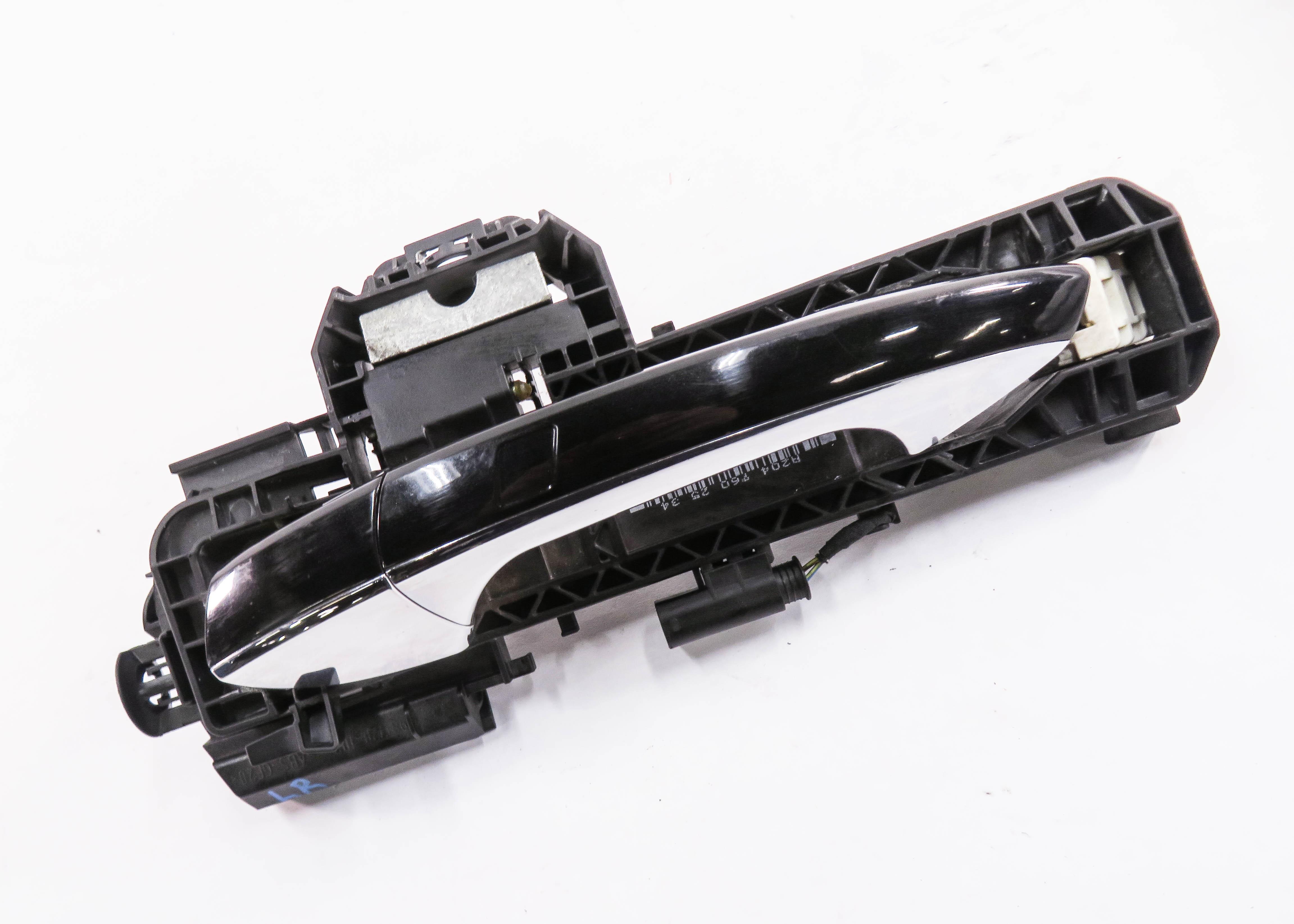 08-14 MERCEDES C300 C350 E350 E550 - LEFT REAR KEYLESS GO DOOR HANDLE (BLACK) — exact item pictured