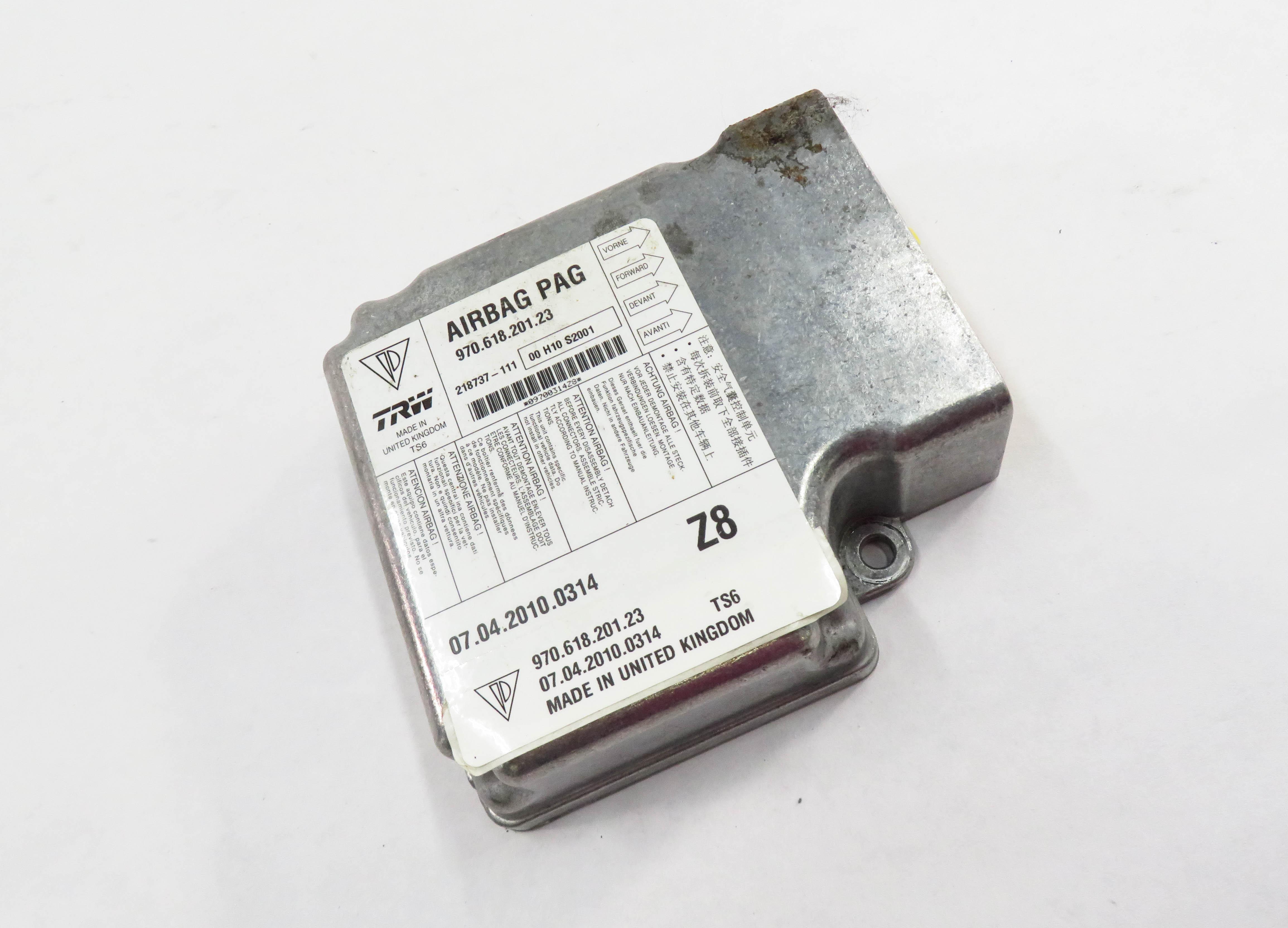 2010-2012 PORSCHE PANAMERA (970 G1) MAIN PRIMARY SRS BAG CONTROL MODULE — exact item pictured
