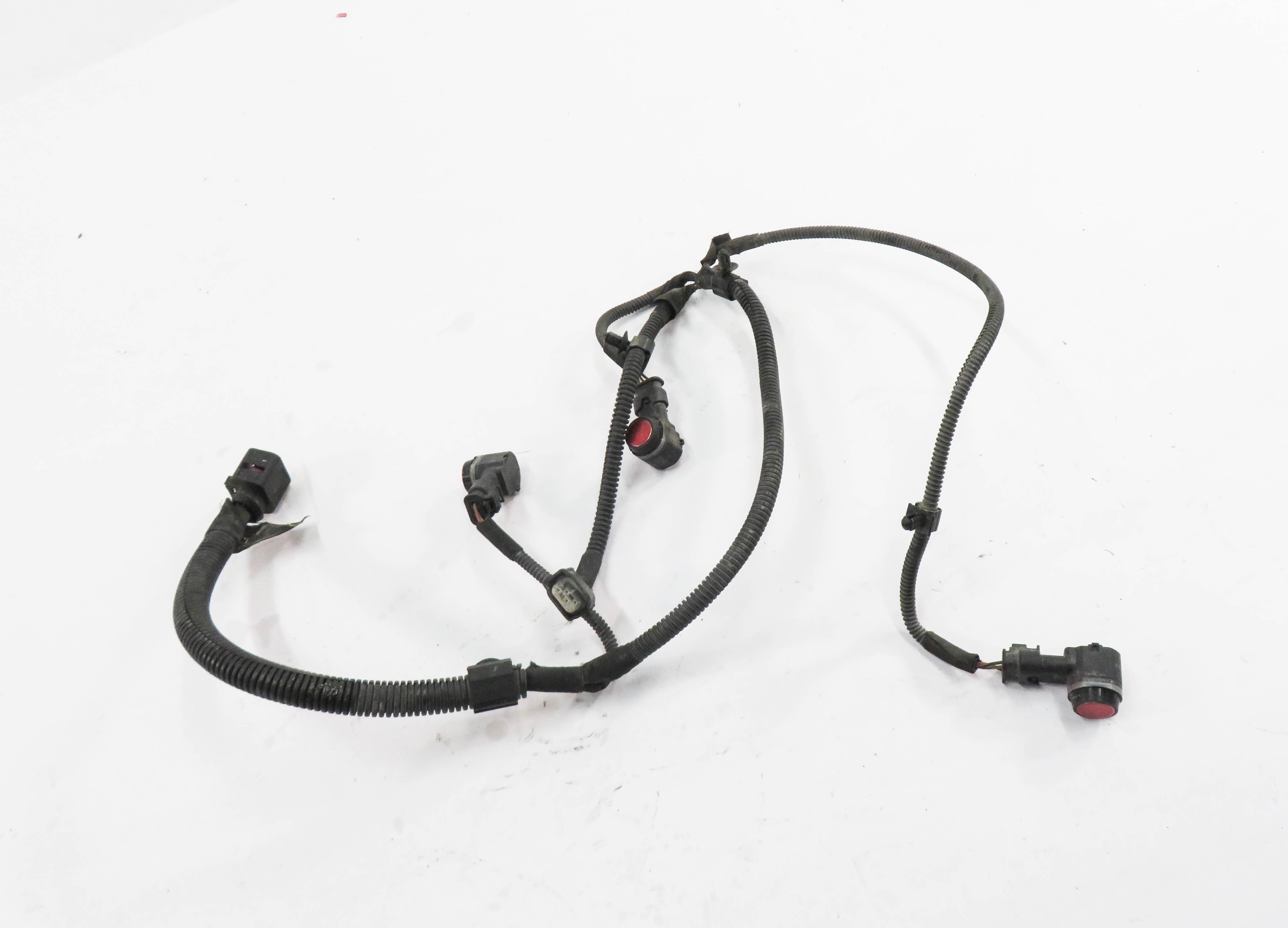 2011 PORSCHE PANAMERA (970 G1) LEFT FRONT PDC SENSOR SET w/ HARNESS (ORANGE) — exact item pictured