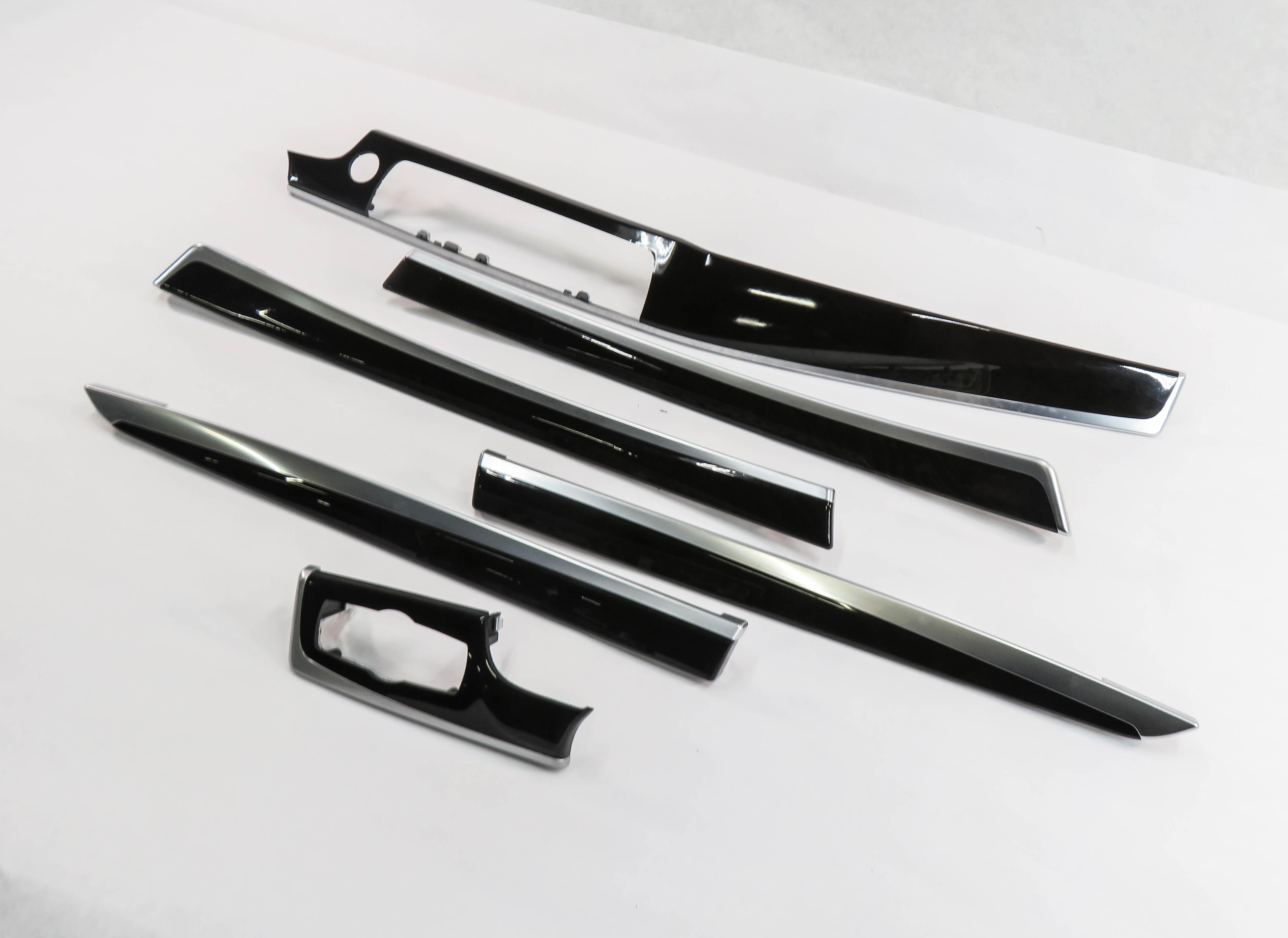 2011 BMW 535i (F10) DASH & DOOR TRIM PANEL SET-6 (ASH GRAIN WOOD) — exact item pictured