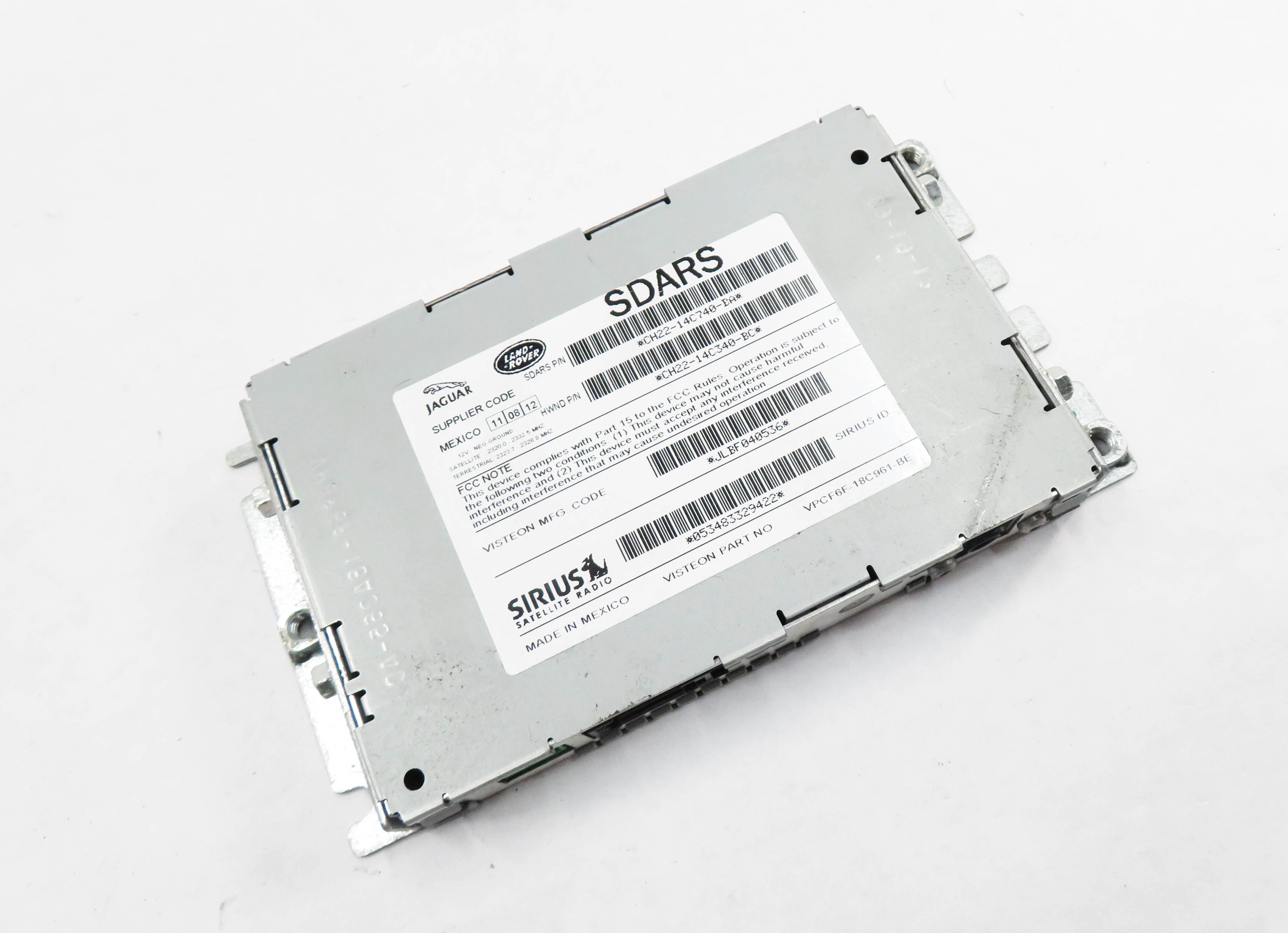 2012-2013 LR4 RANGE ROVER SPORT EVOQUE (L320 L538) SIRIUS SATELLITE RADIO MODULE — exact item pictured