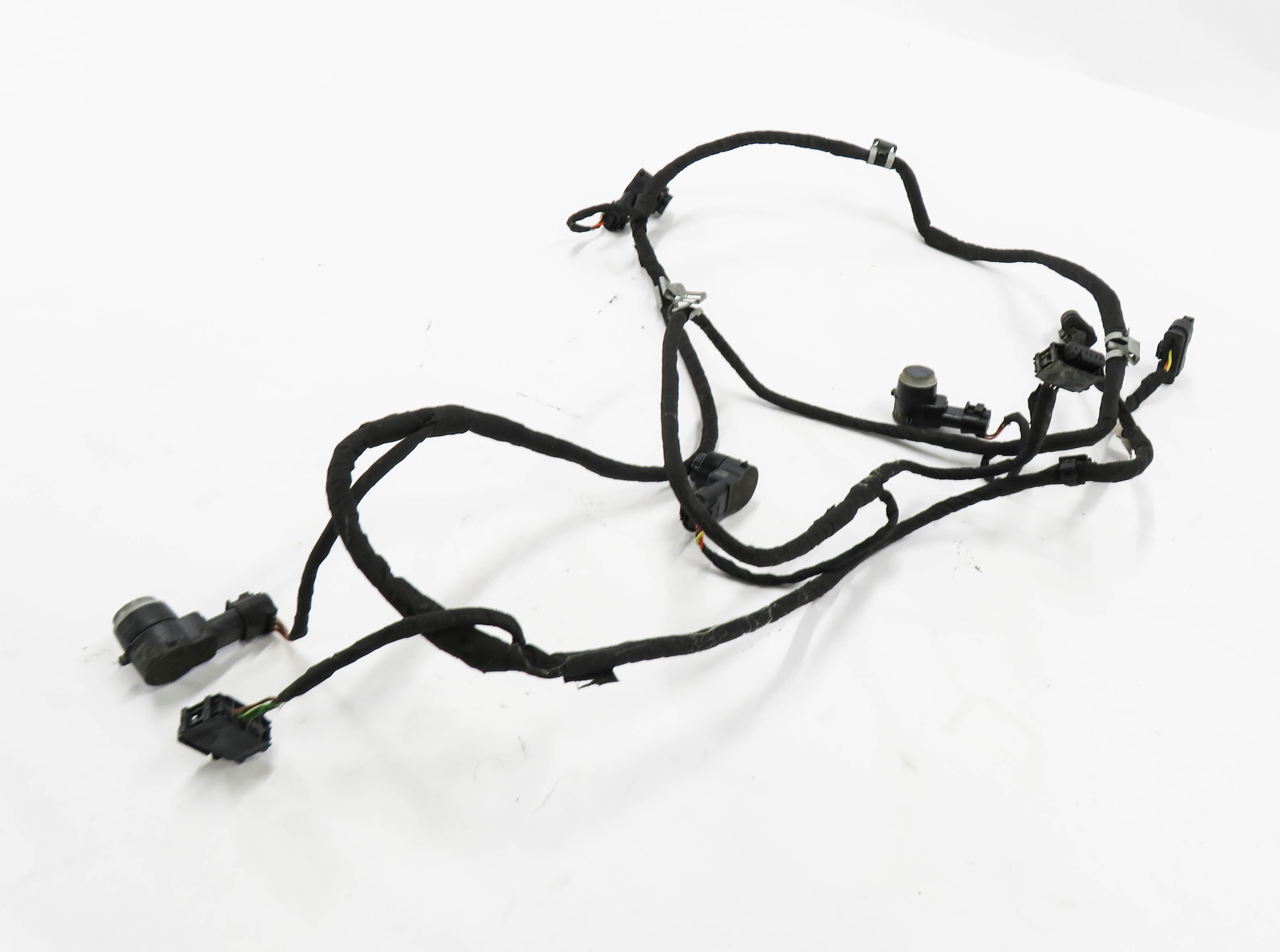 2014 MERCEDES GL550 (X166) REAR PDC PARK DISTANCE SENSOR SET w/ HARNESS (BLUE) — exact item pictured