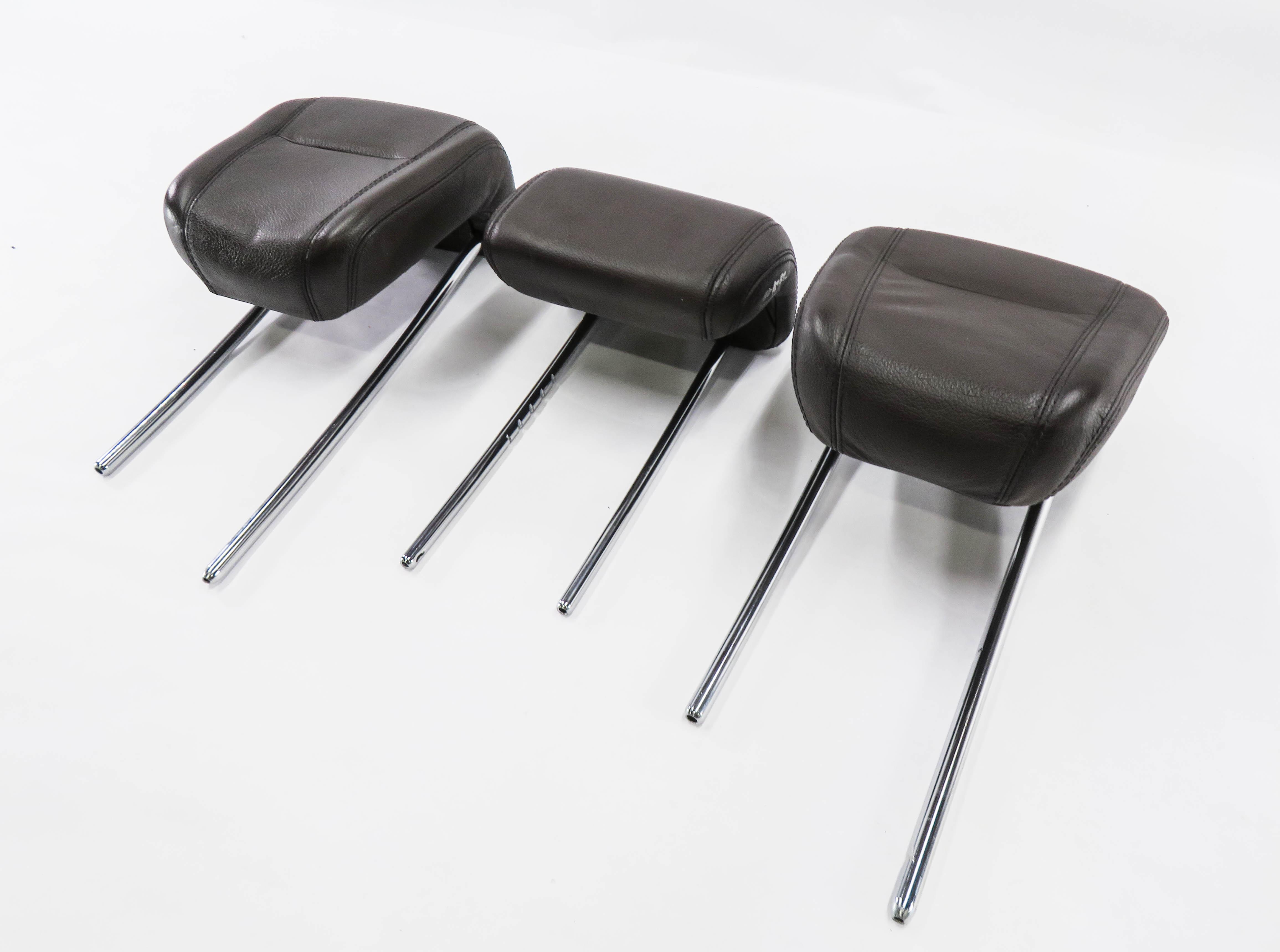 2014 MERCEDES GL550 (X166) REAR 2nd SECOND ROW SEAT HEADREST SET (BROWN LEATHER) — exact item pictured