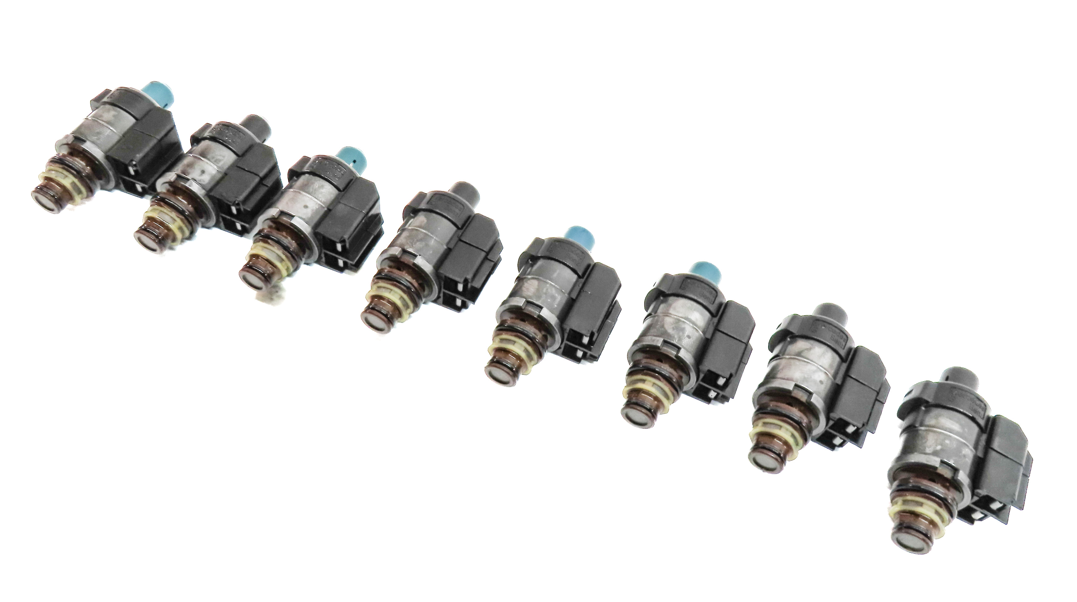 04-18 MERCEDES C CL E GL G ML S SLK 722.9 TRANSMISSION VALVE BODY SOLENOID SET-8 — exact item pictured