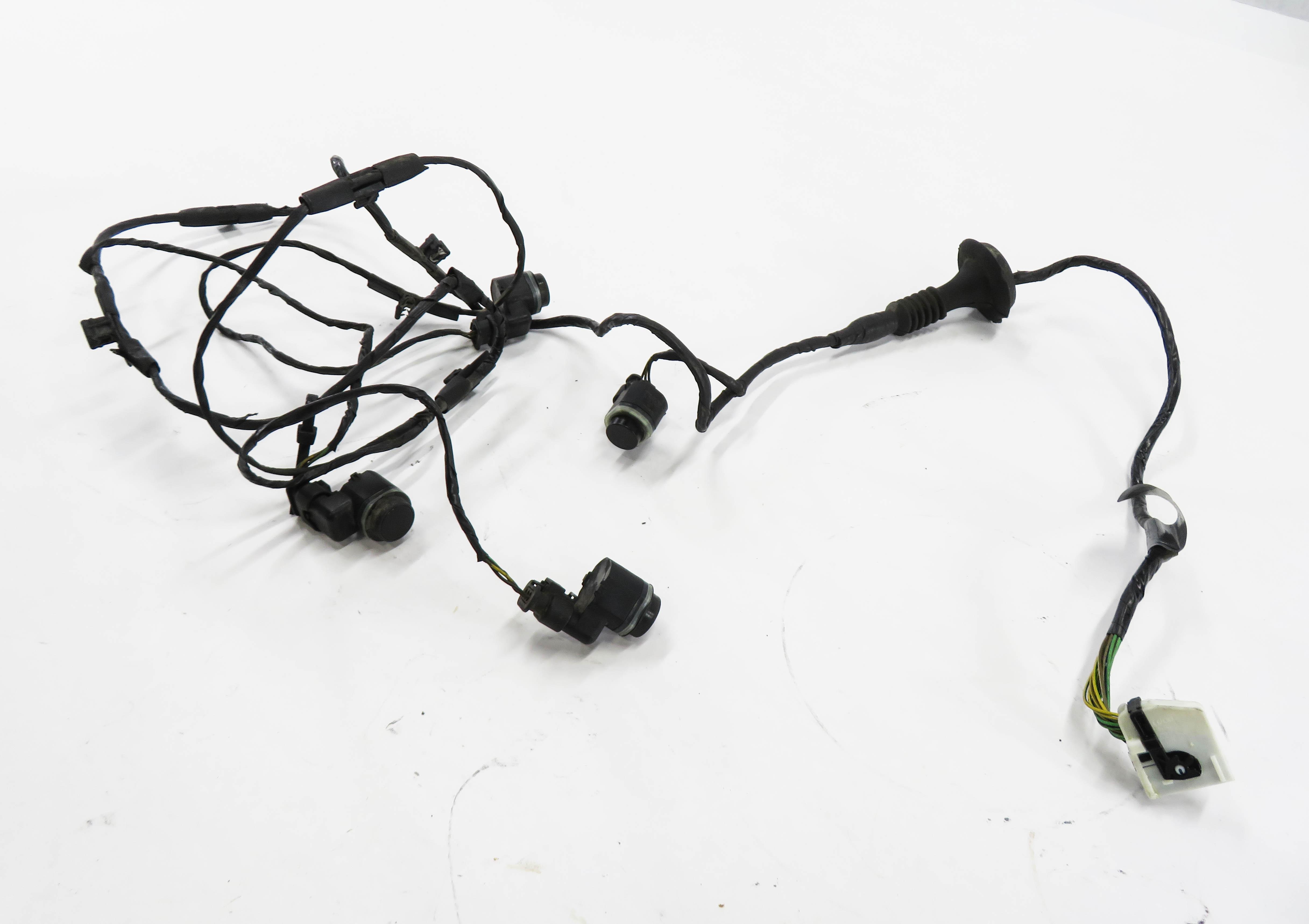 2008 BMW X5 (E70) REAR PDC PARK DISTANCE SENSOR SET-4 w/ HARNESS — exact item pictured