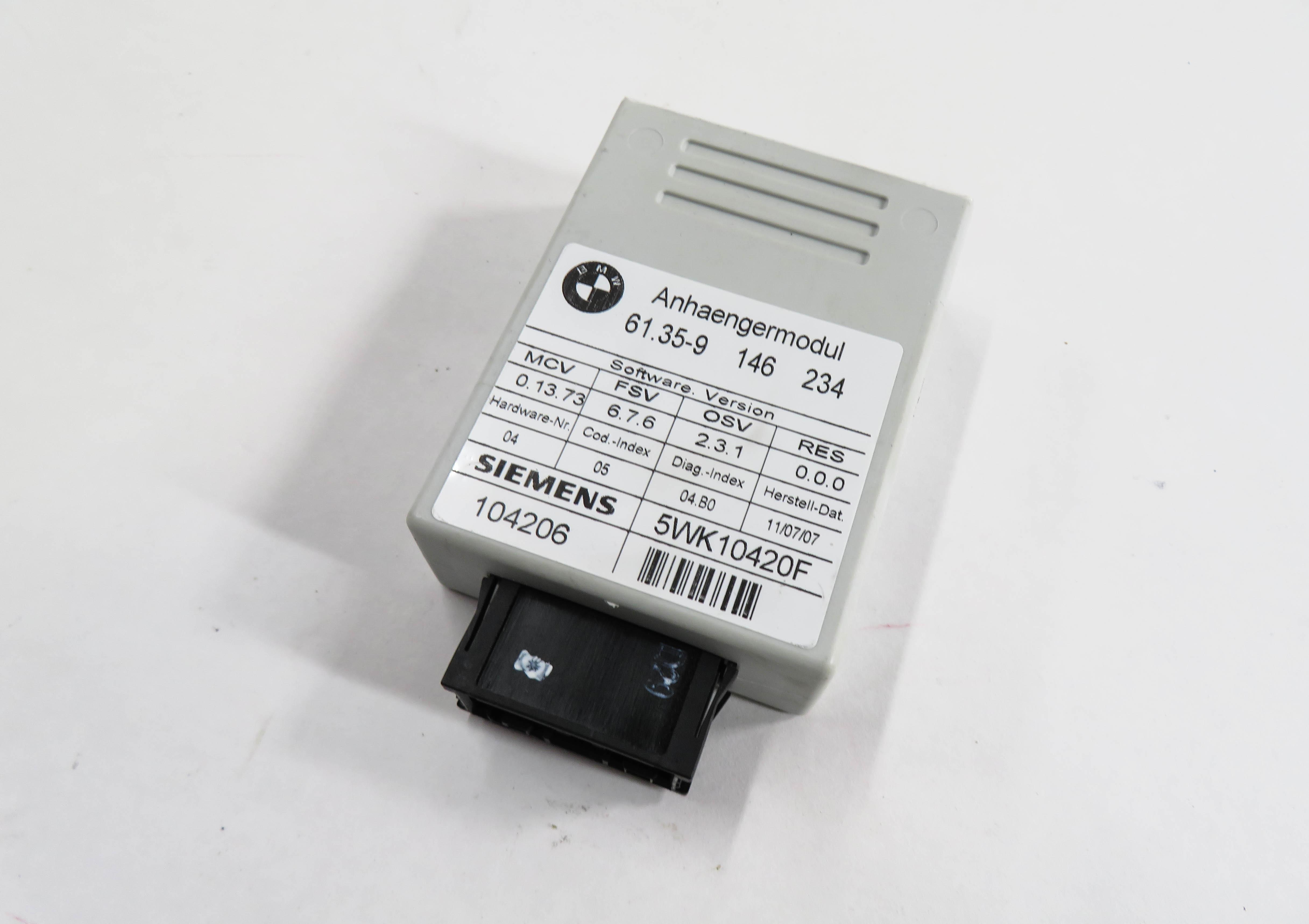 2007-2009 BMW 128i 135i 328i 335i 525i 535i 550i 750i M5 X5 X6 TOW TOWING MODULE — exact item pictured