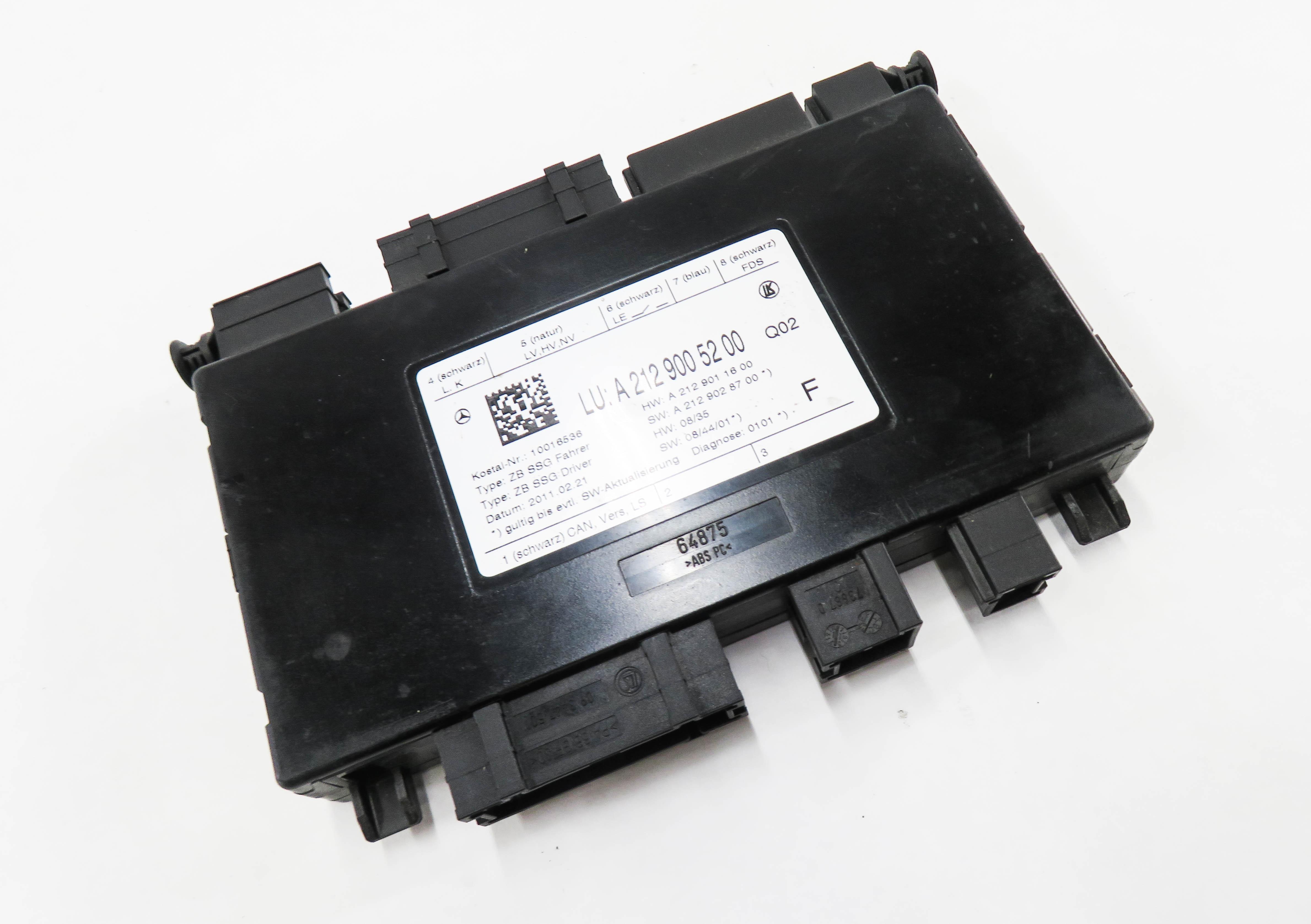 2011 MERCEDES GLK350 (X204) LEFT FRONT DRIVER SEAT CONTROL MODULE — exact item pictured