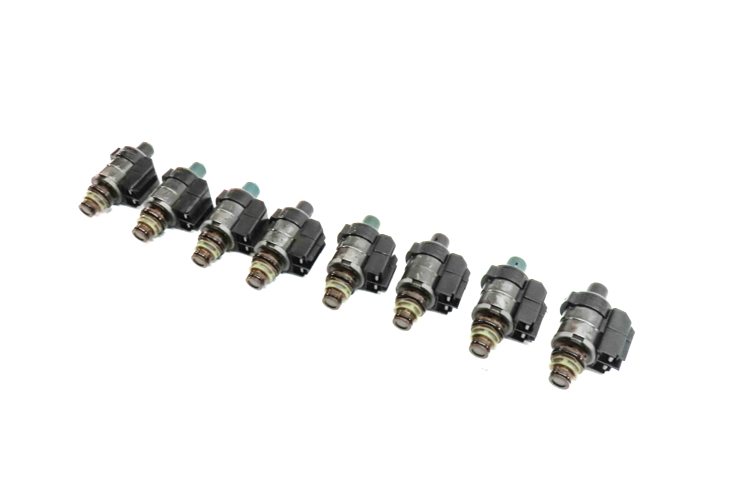 04-18 MERCEDES C CL E GL G ML S SLK 722.9 TRANSMISSION VALVE BODY SOLENOID SET-8 — exact item pictured