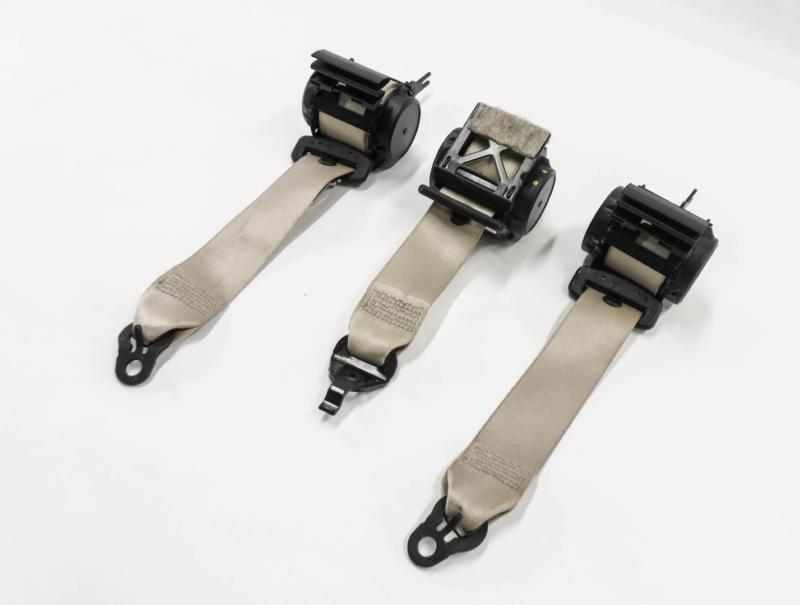 2012 BMW 328i (F30) REAR SEAT SEATBELT RETRACTOR SET-3 (OYSTER) — exact item pictured