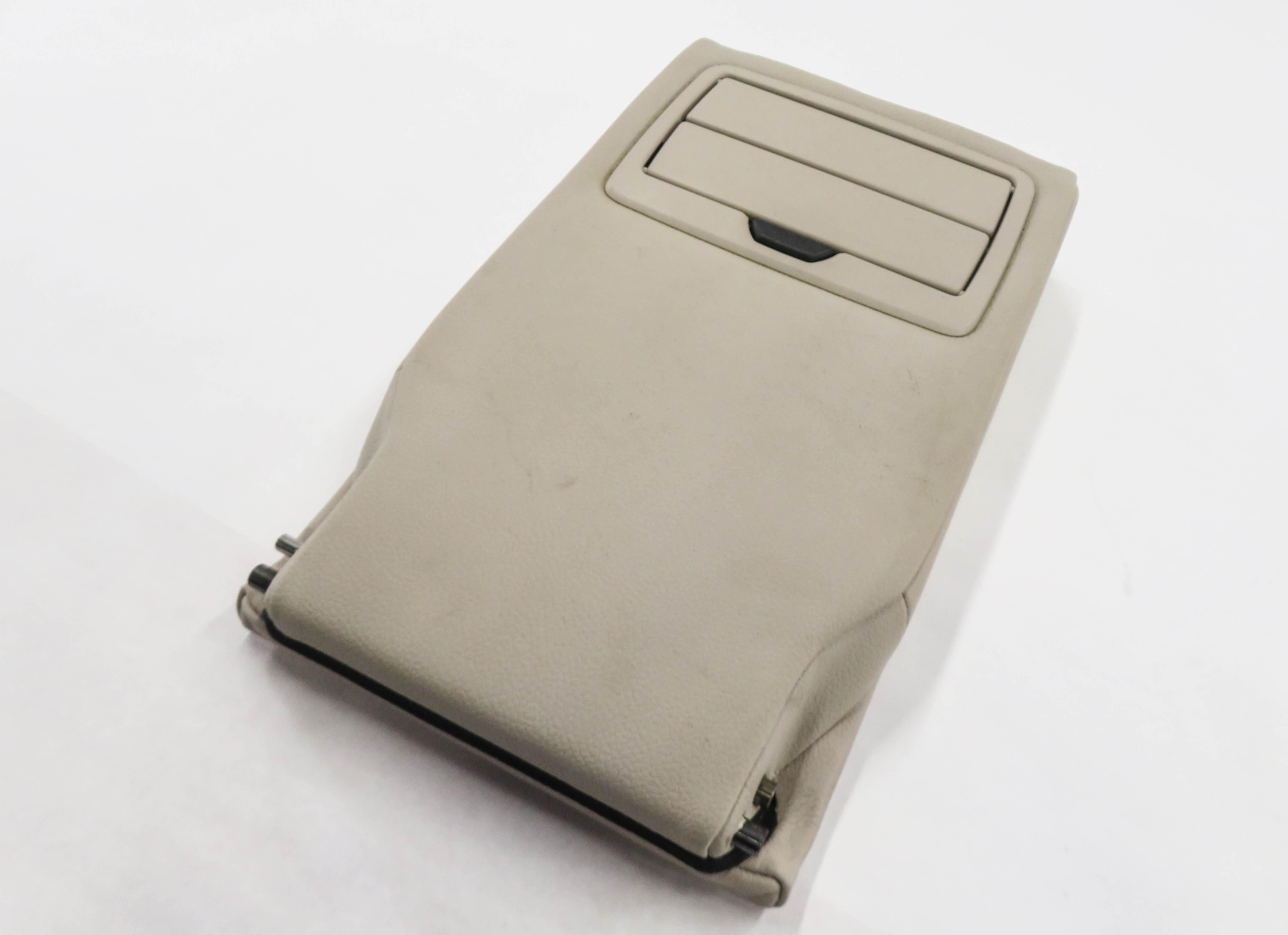 2012 BMW 328i (F30) REAR SEAT CENTER CONSOLE ARMREST LID CUP HOLDER (OYSTER) — exact item pictured