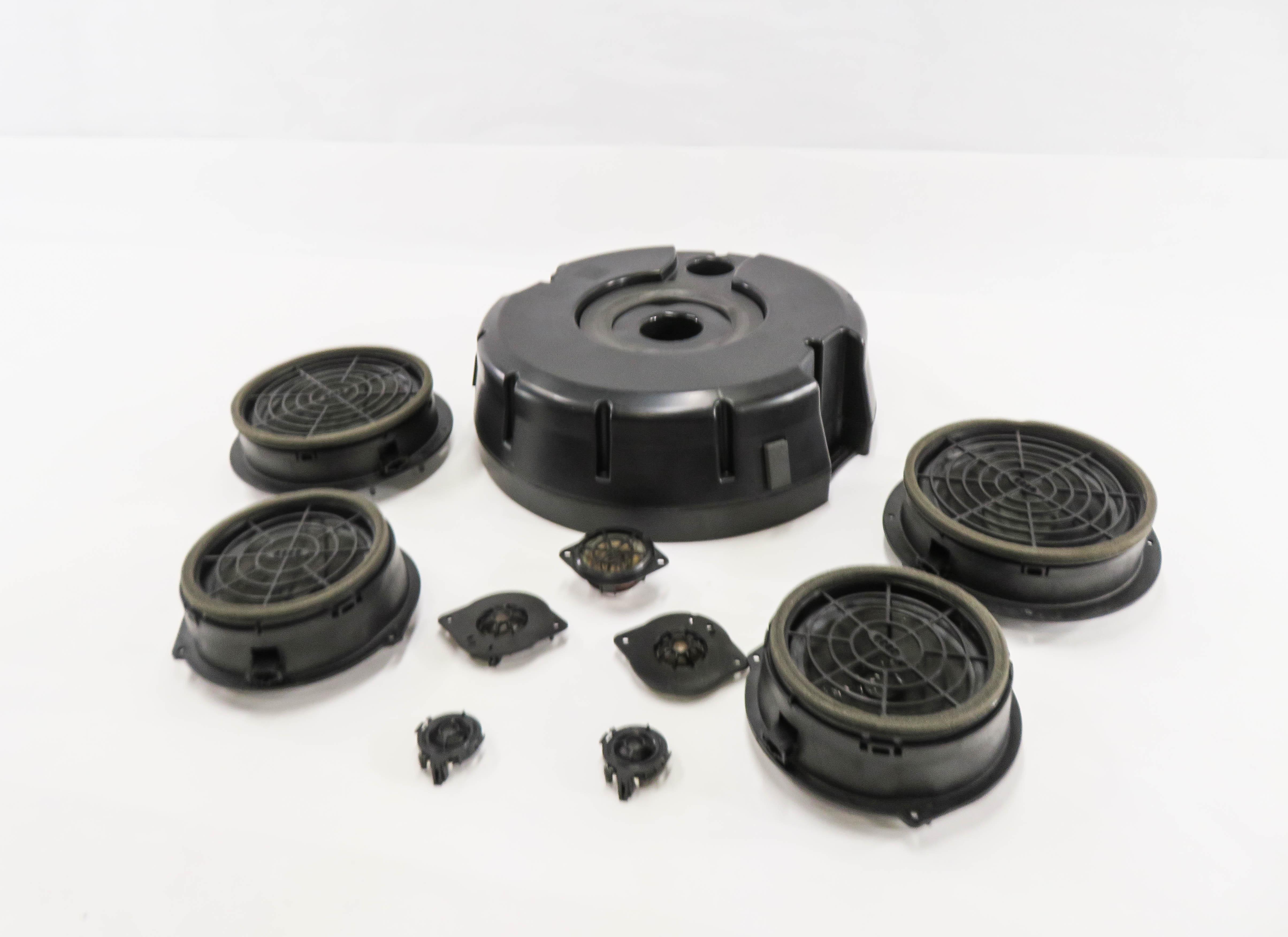 2012 AUDI Q5 (B8 8R) RADIO STEREO SUB SUBWOOFER TWEETER SPEAKER SET-10 — exact item pictured