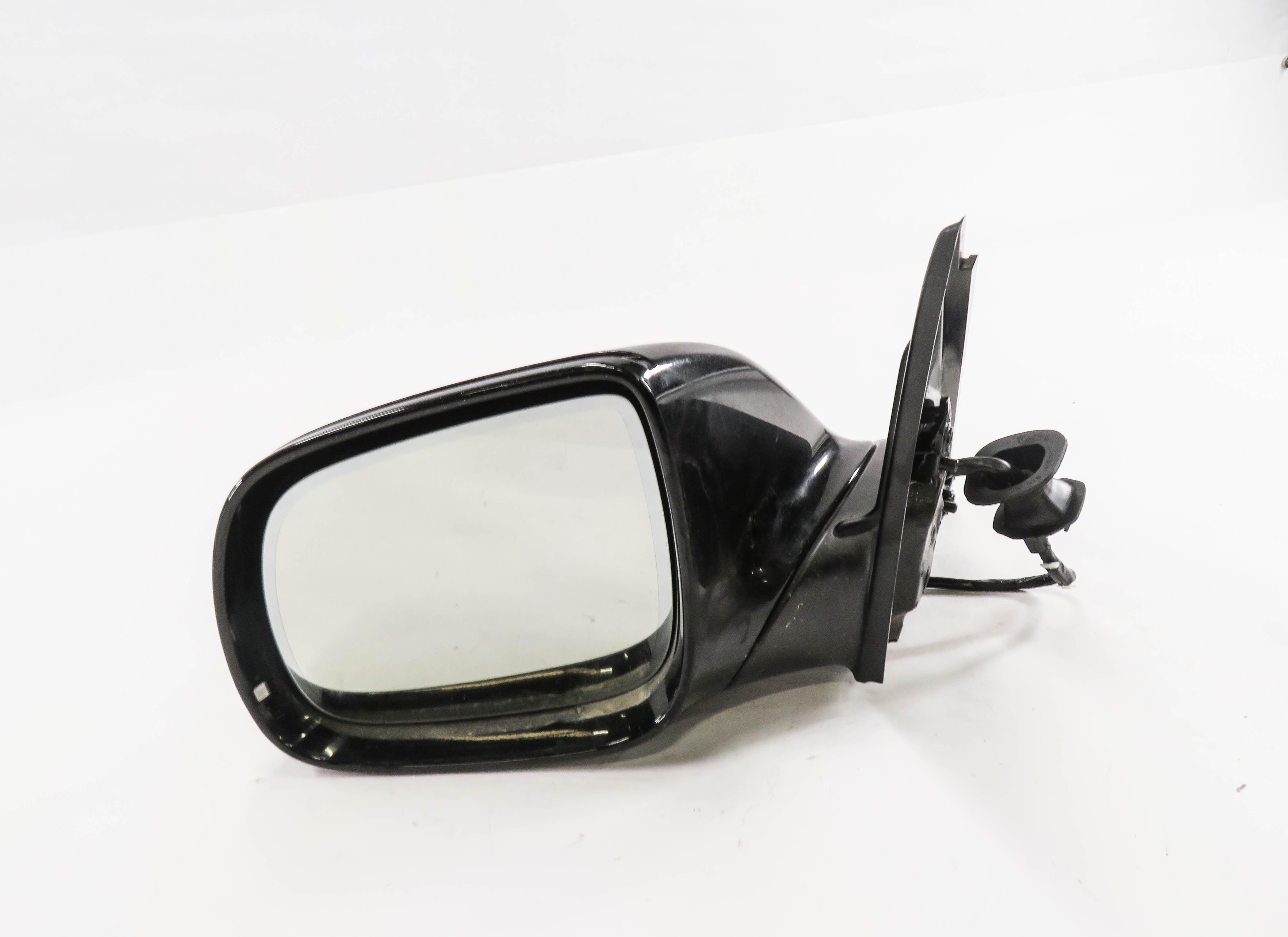 09-14 AUDI Q5 (8R) LEFT P-FOLD HEAT AUTODIM MEMORY DOOR MIRROR w/ LIGHT (BLACK) — exact item pictured