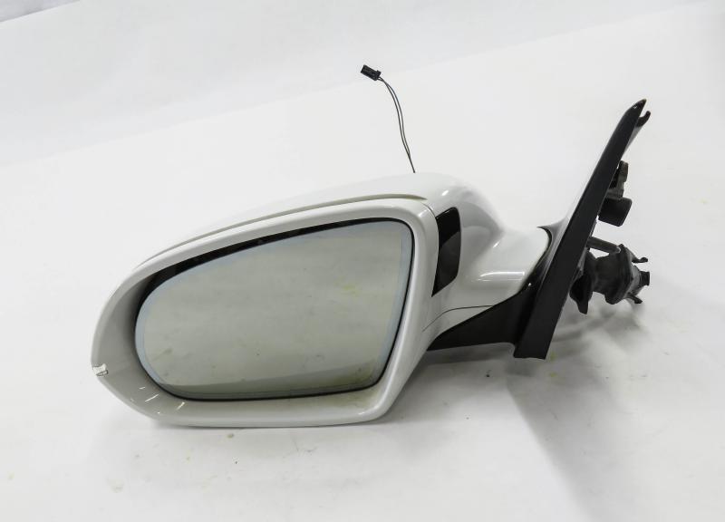 11-14 AUDI A8 S8 (D4 4H) LEFT P-FOLD LANE KEEP ASSIST DOOR MIRROR (IBIS WHITE) — exact item pictured