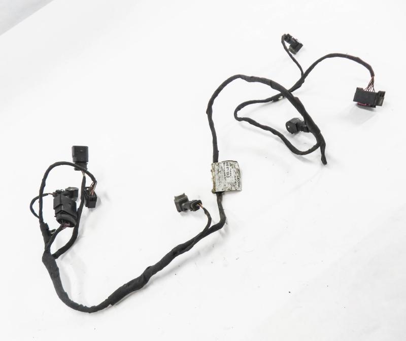 2011 AUDI A8 (D4 4H) REAR PDC PARK DISTANCE SENSOR SET-4 w/ HARNESS (IBIS WHITE) — exact item pictured