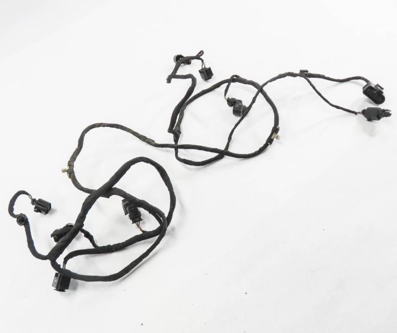 2011 AUDI A8 (D4 4H) FRONT PDC PARK DISTANCE SENSOR SET w/ HARNESS (IBIS WHITE) — exact item pictured