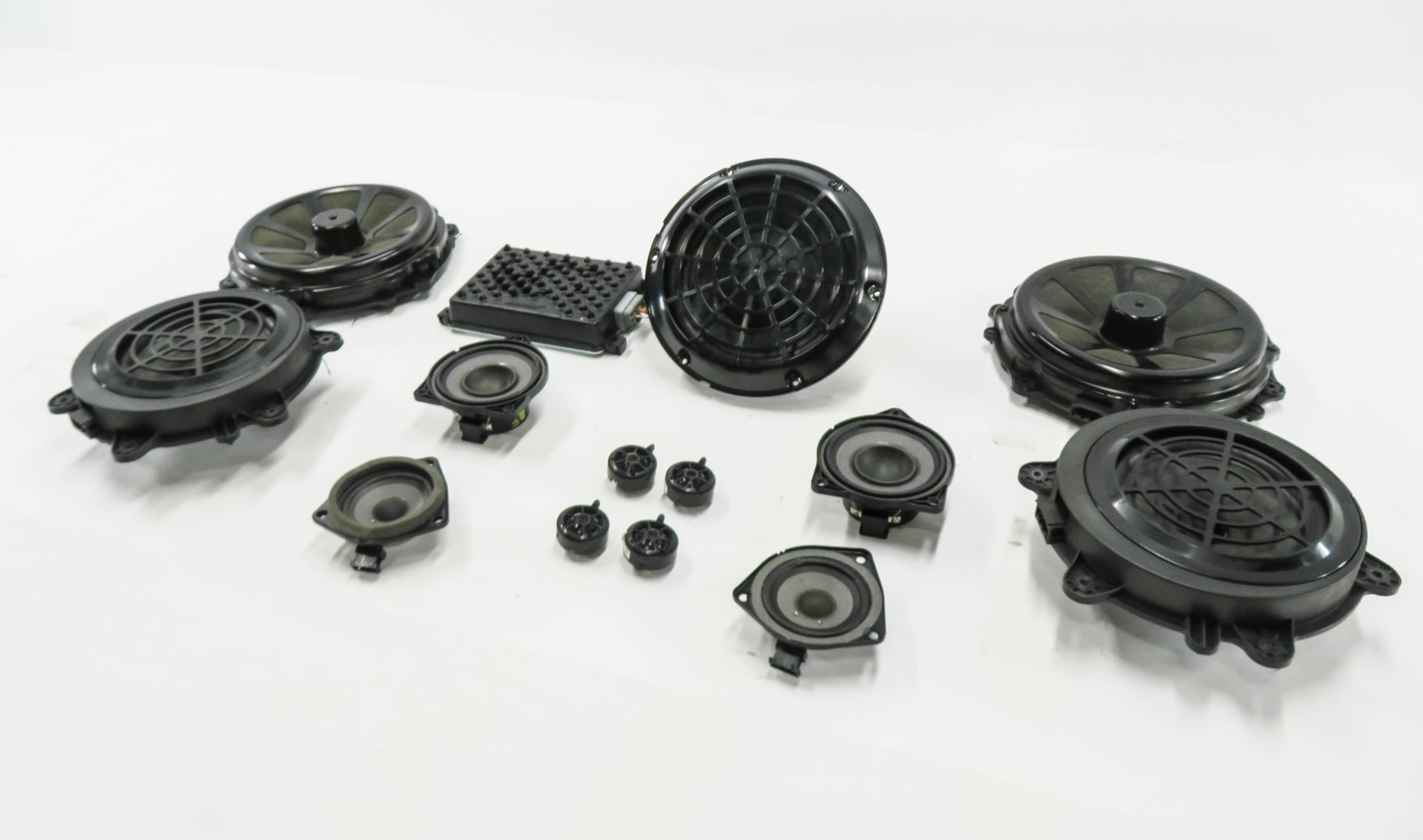 2011 PORSCHE CAYENNE (958) BOSE AUDIO SUB SUBWOOFER TWEETER SPEAKER SET w/ AMP — exact item pictured