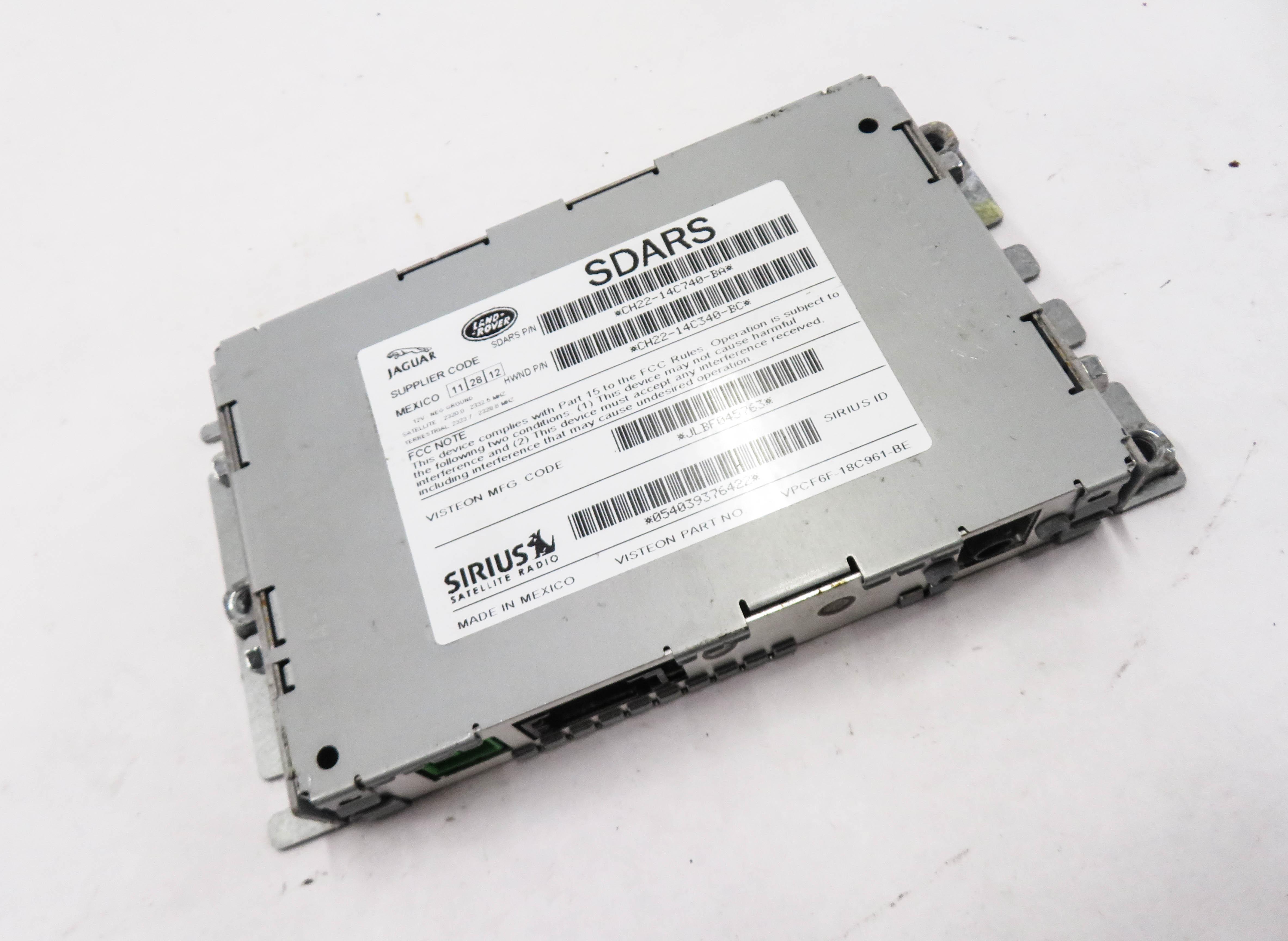 2012-2013 LR4 RANGE ROVER SPORT EVOQUE (L320 L538) SIRIUS SATELLITE RADIO MODULE — exact item pictured