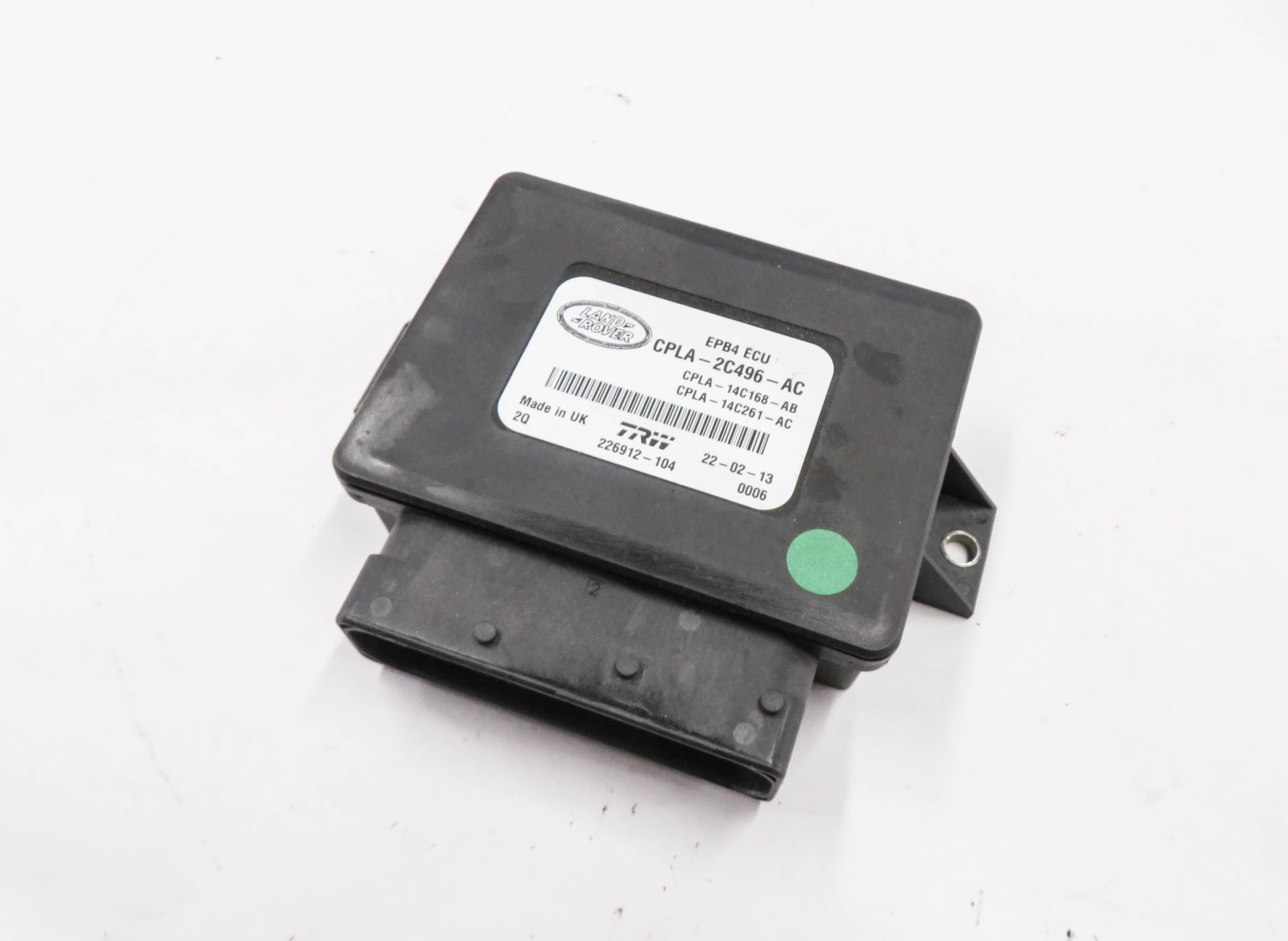 2013 RANGE ROVER (L405) PARKING BRAKE CONTROL MODULE — exact item pictured