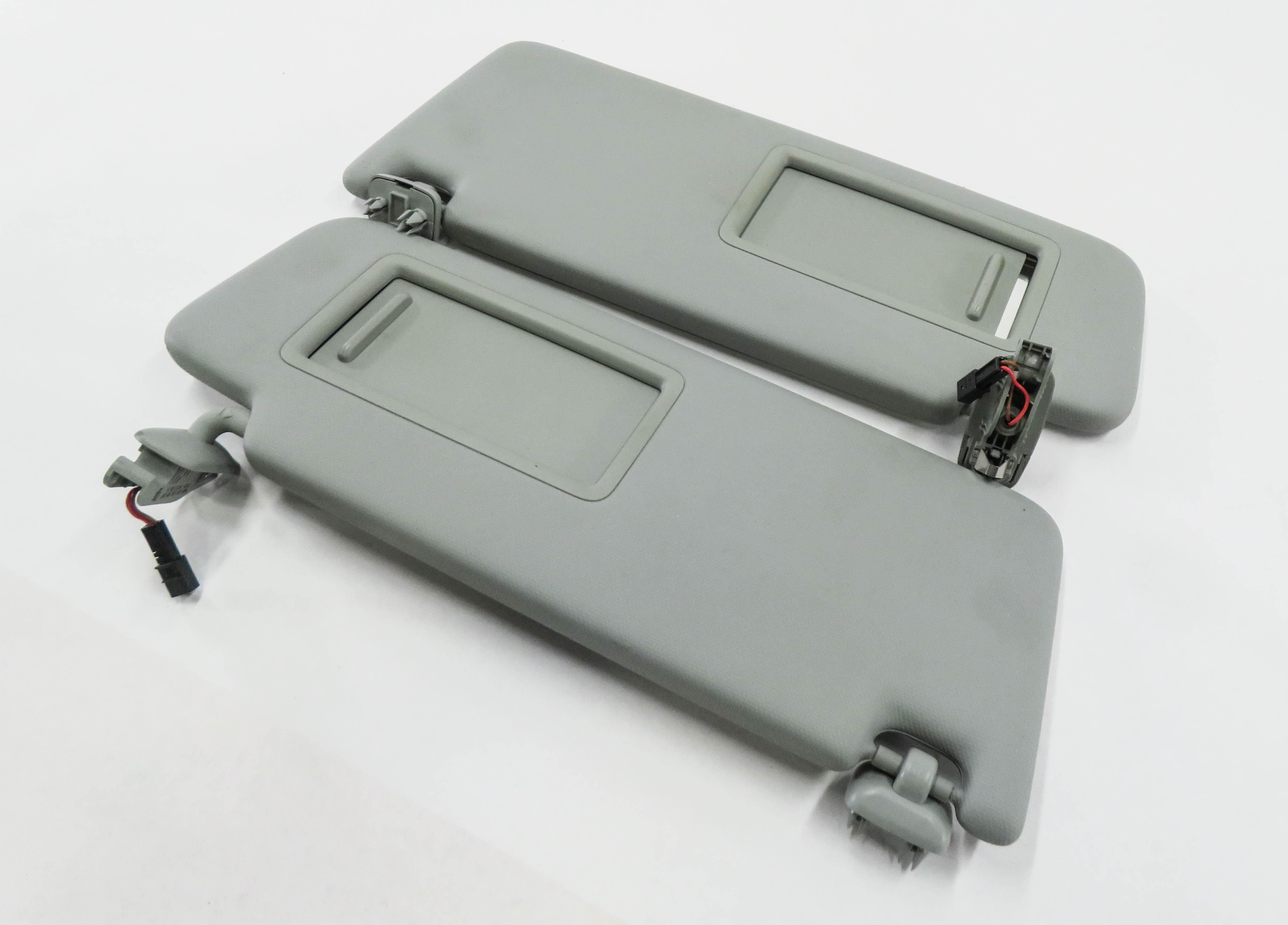 2017-2019 AUDI A4 (B9 8W) FRONT LEFT & RIGHT SUNVISOR SHADE SET-2 (GRAY) — exact item pictured