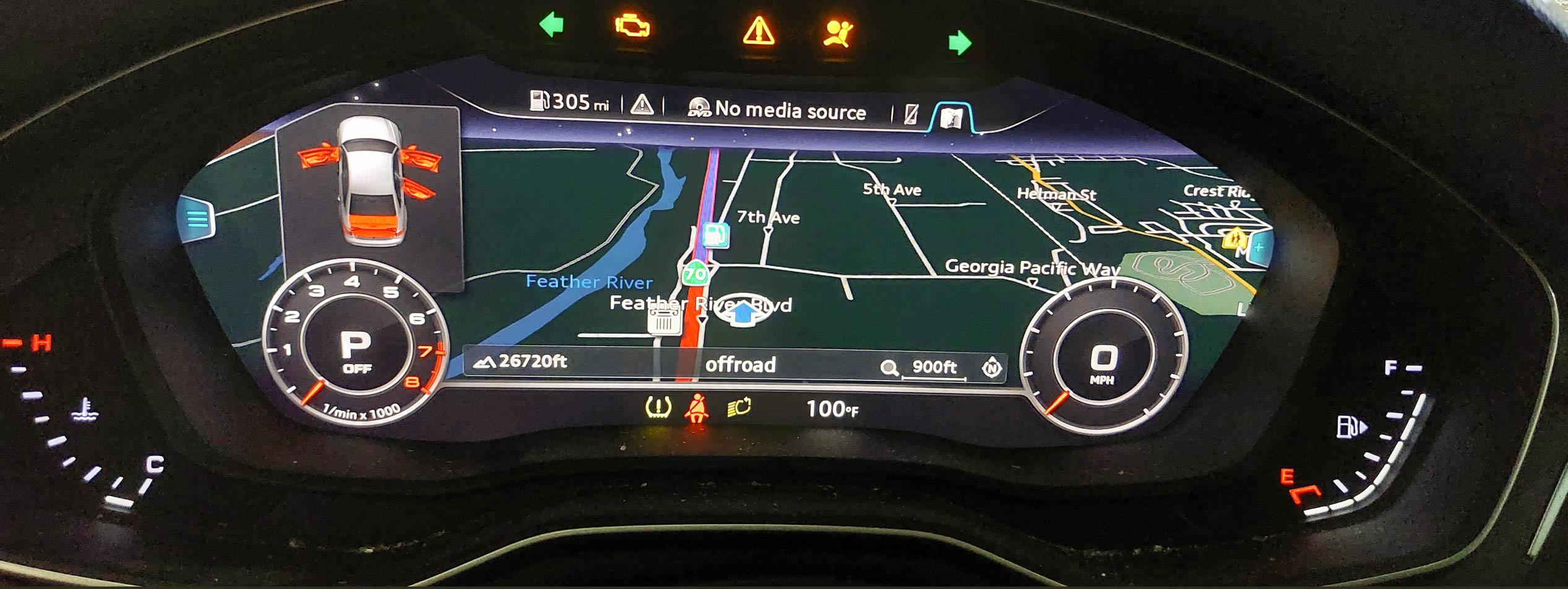 2018 AUDI A4 (B9 8W) SPEEDOMETER INSTRUMENT GAUGE CLUSTER (MPH / USA / 46k) — exact item pictured