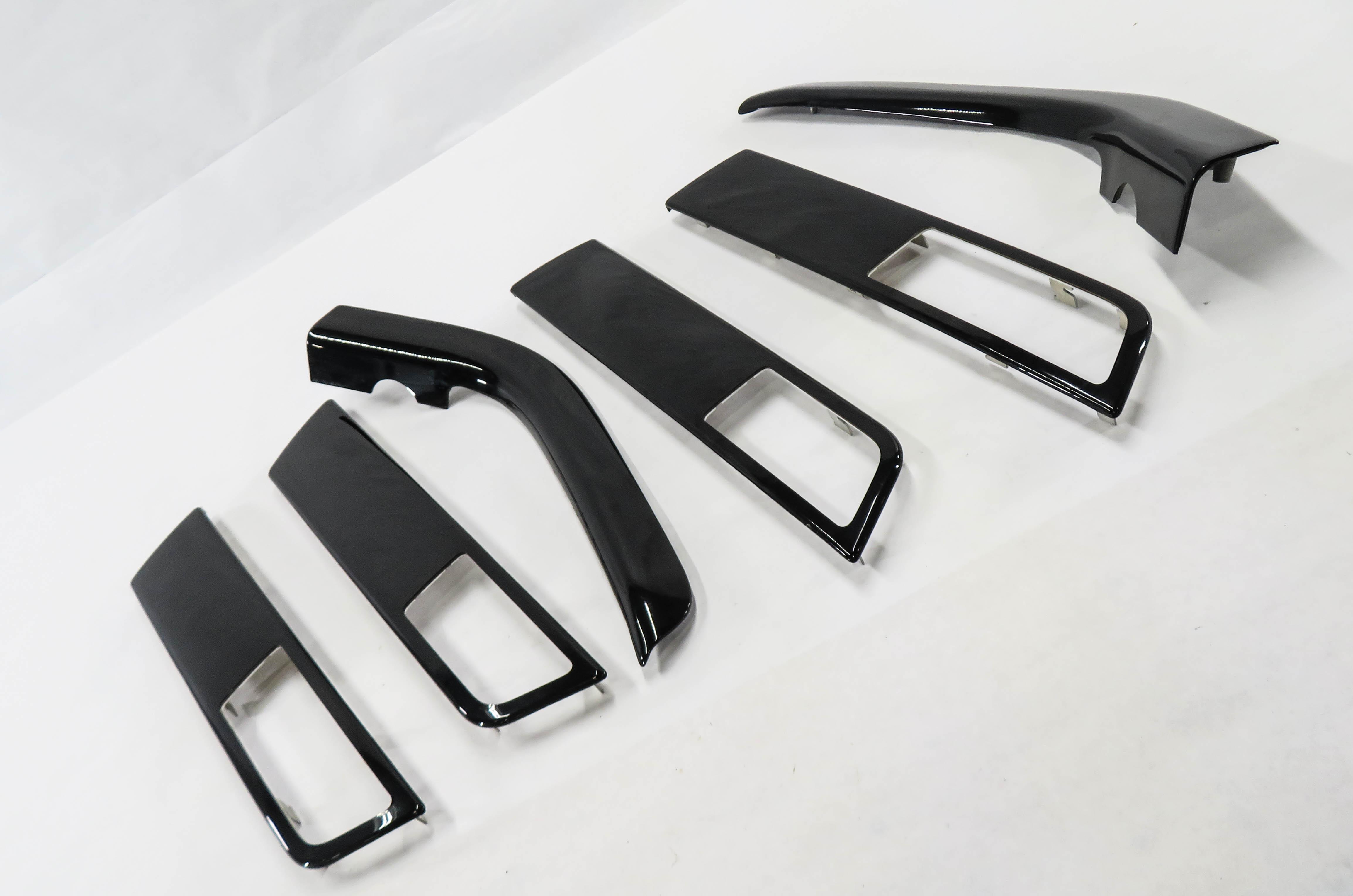 2010 RANGE ROVER SPORT (L320) DOOR & CONSOLE WOOD TRIM PANEL SET (BLACK) — exact item pictured