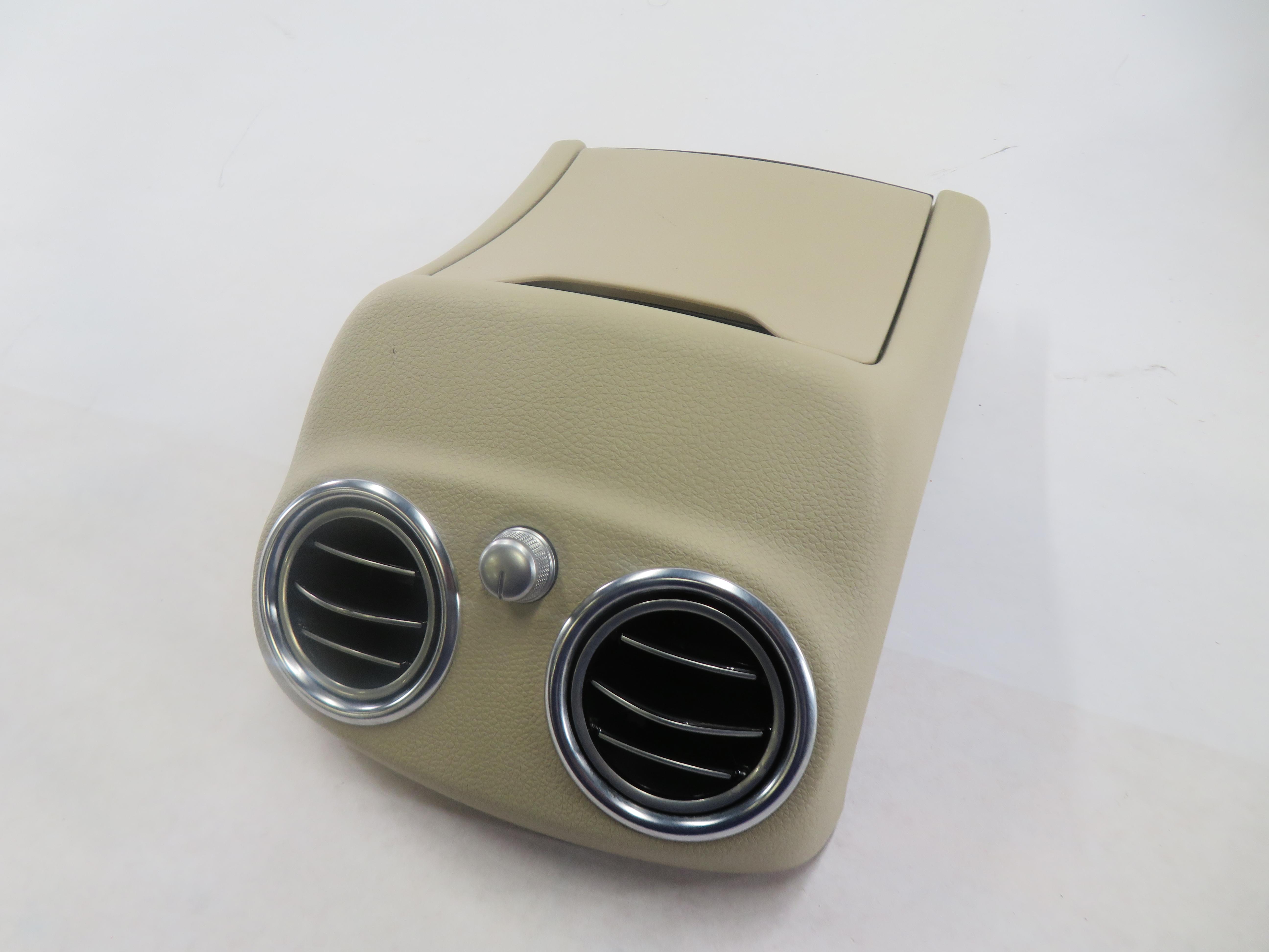 2016 MERCEDES C300 (W205) REAR CENTER CONSOLE HEATER AC AIR VENT w/ TRIM (BEIGE) — exact item pictured