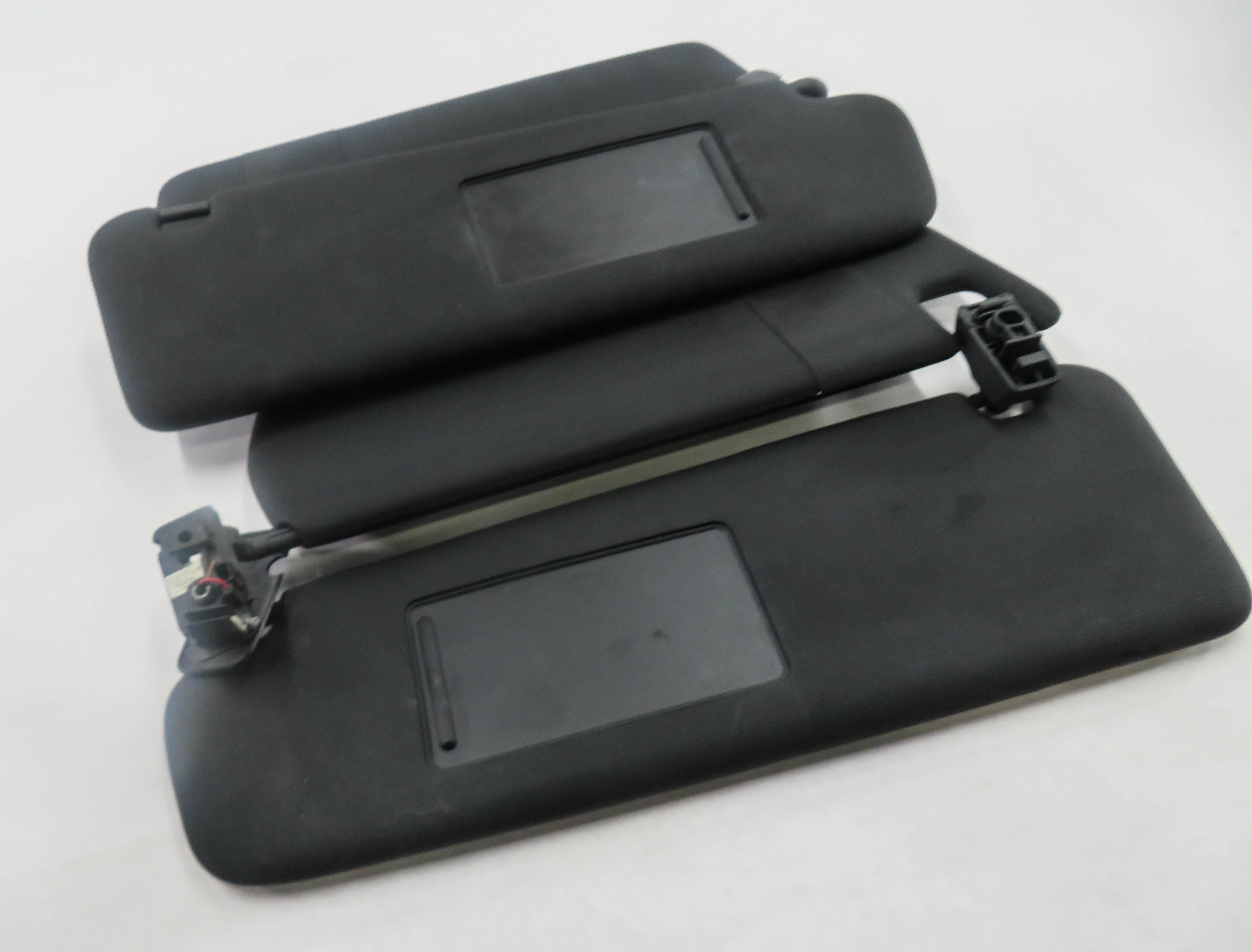 2011-2014 PORSCHE CAYENNE (958) FRONT LEFT & RIGHT SUNVISOR SHADE SET (BLACK) — exact item pictured