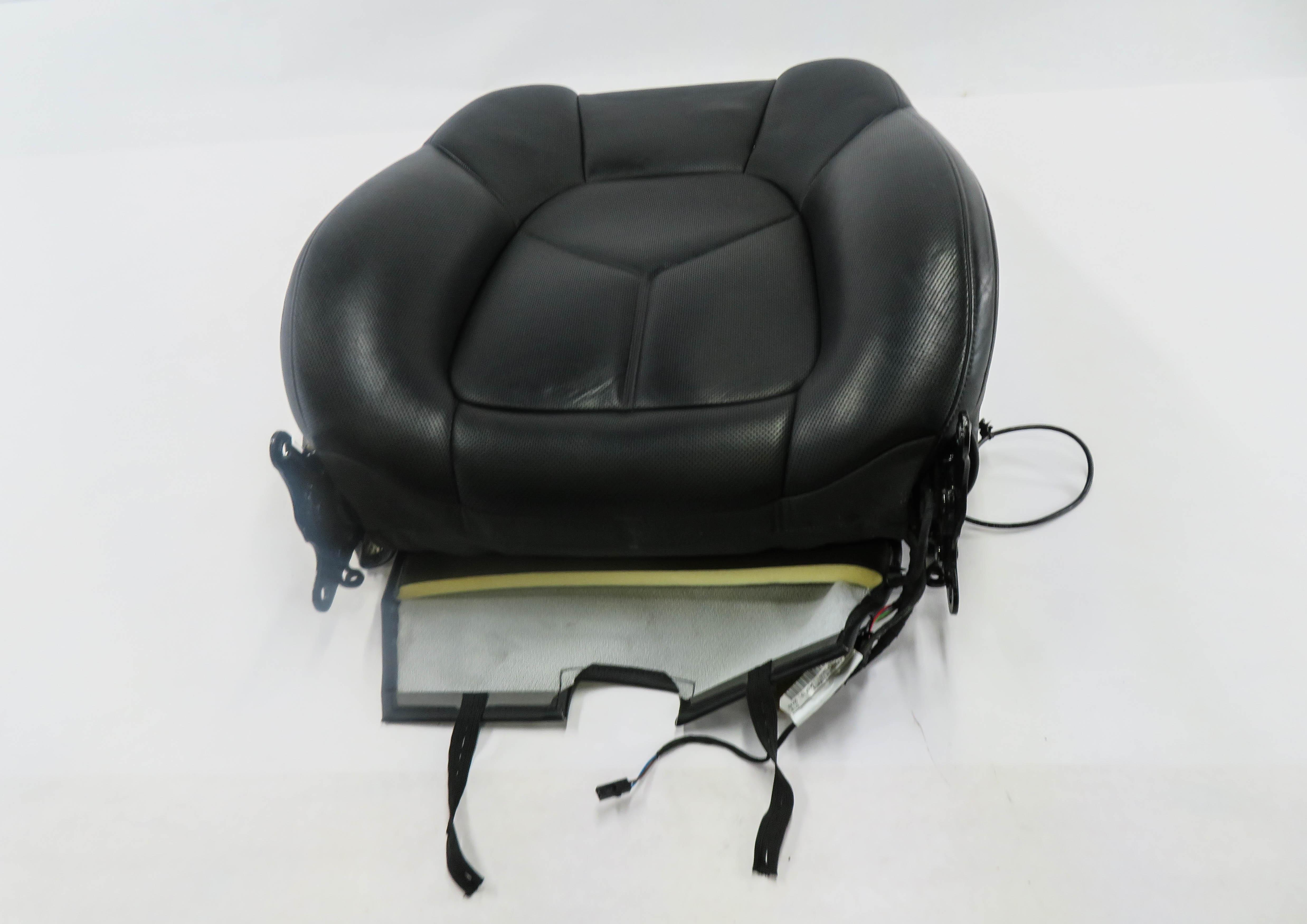 2011-2014 PORSCHE CAYENNE (958) DRIVER - UPPER TOP HEATED SEAT CUSHION (BLACK) — exact item pictured