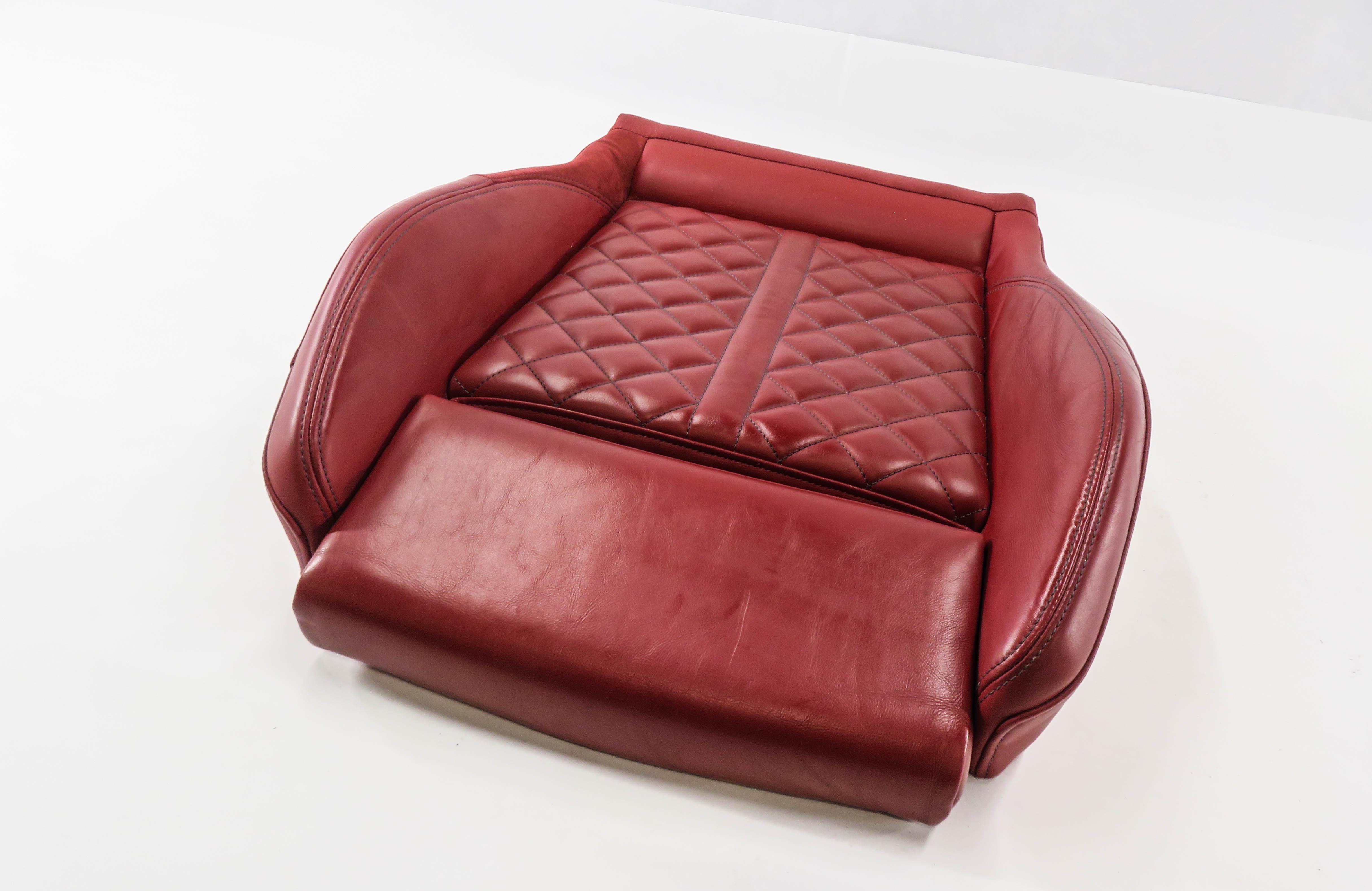 2018 AUDI SQ5 (FY 80A) DRIVER - LOWER BOTTOM HEATED SPORT SEAT CUSHION (RED) — exact item pictured