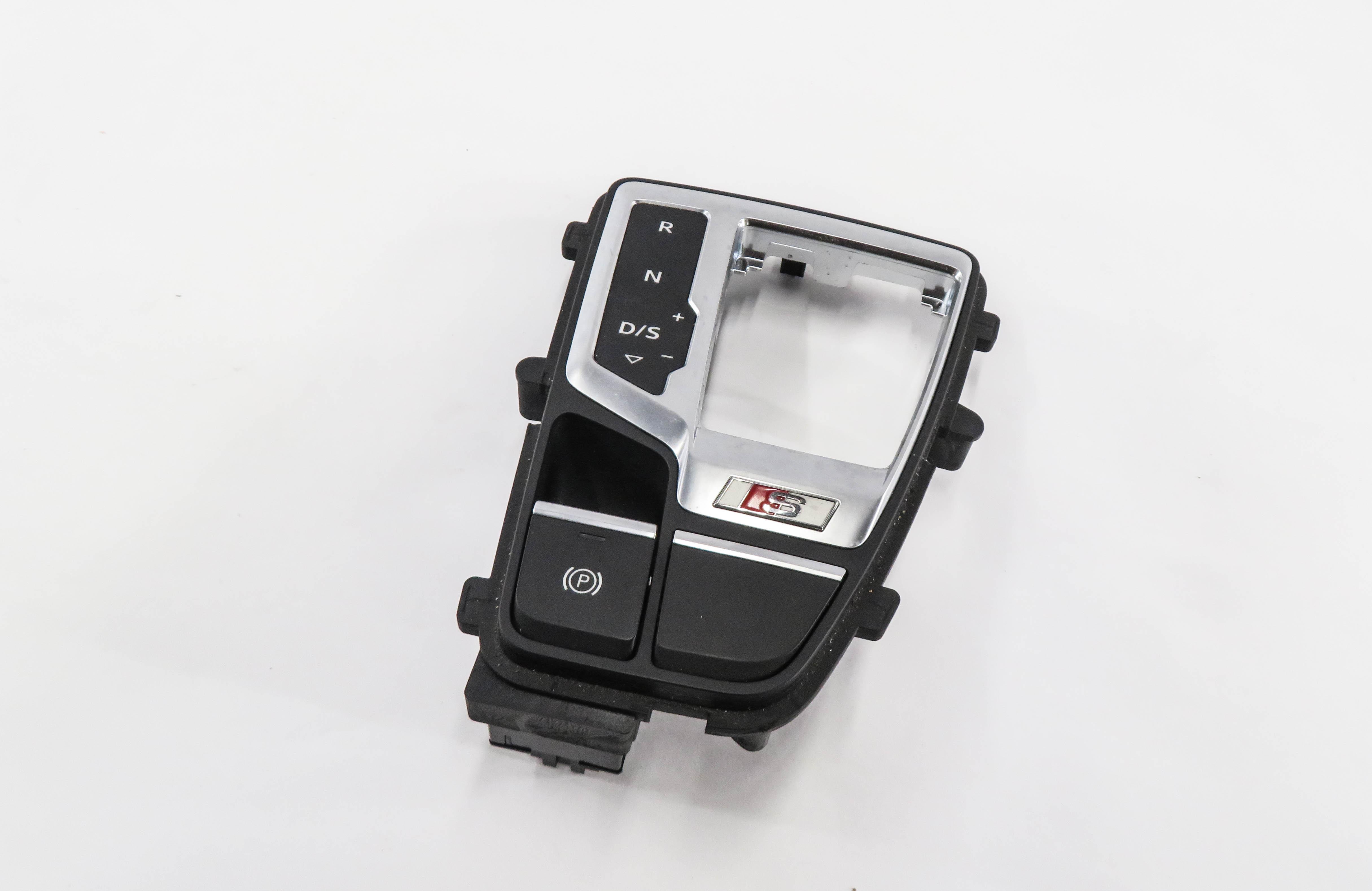 2018 AUDI SQ5 (FY 80A) TRANSMISSION GEAR SHIFTER SHIFT TRIM w/ BRAKE SWITCH — exact item pictured