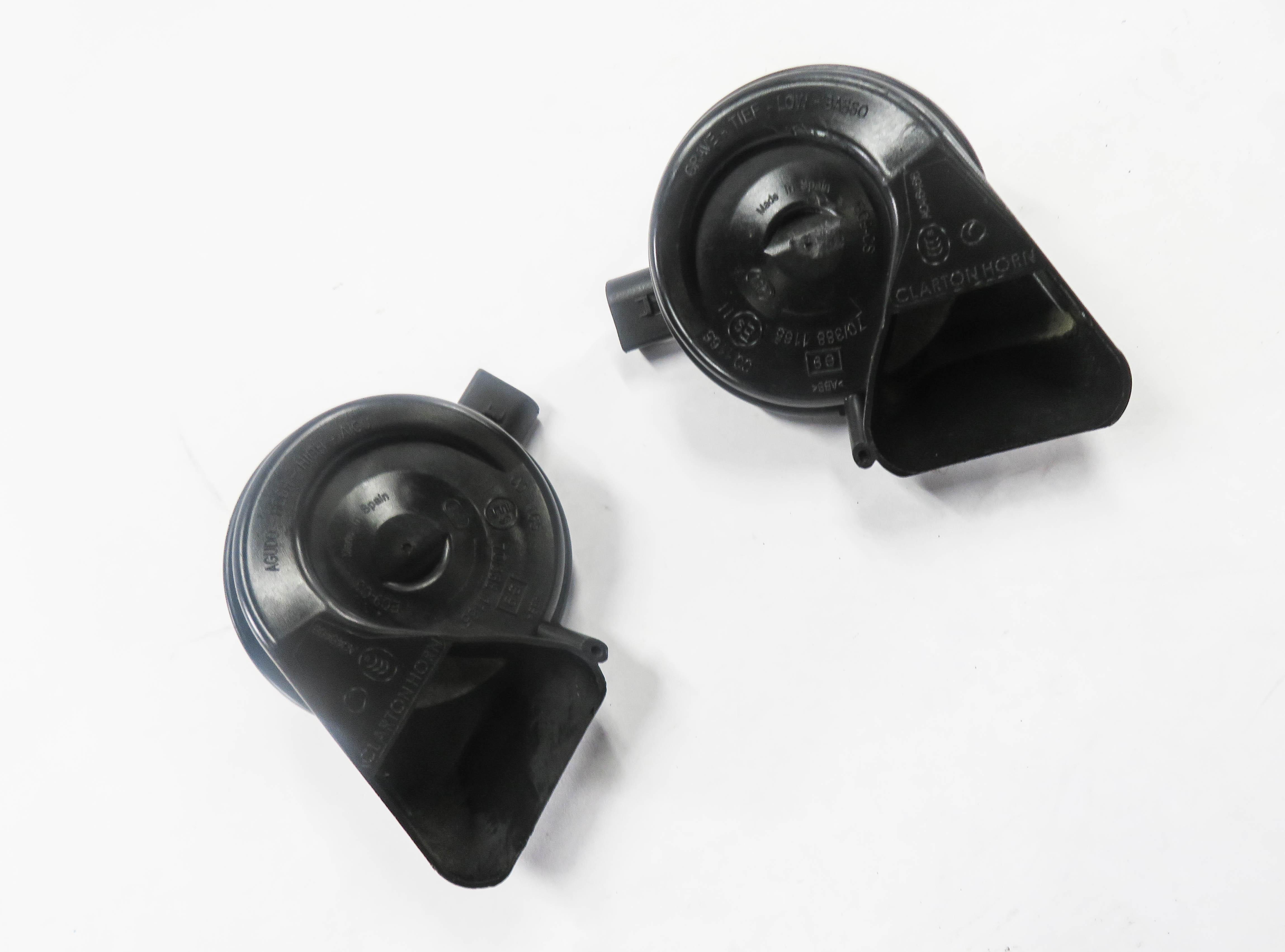 2008-2017 AUDI A4 A5 S4 S5 Q5 (B8 8K 8R 8T) HIGH & LOW TONE SAFETY HORN SET-2 — exact item pictured