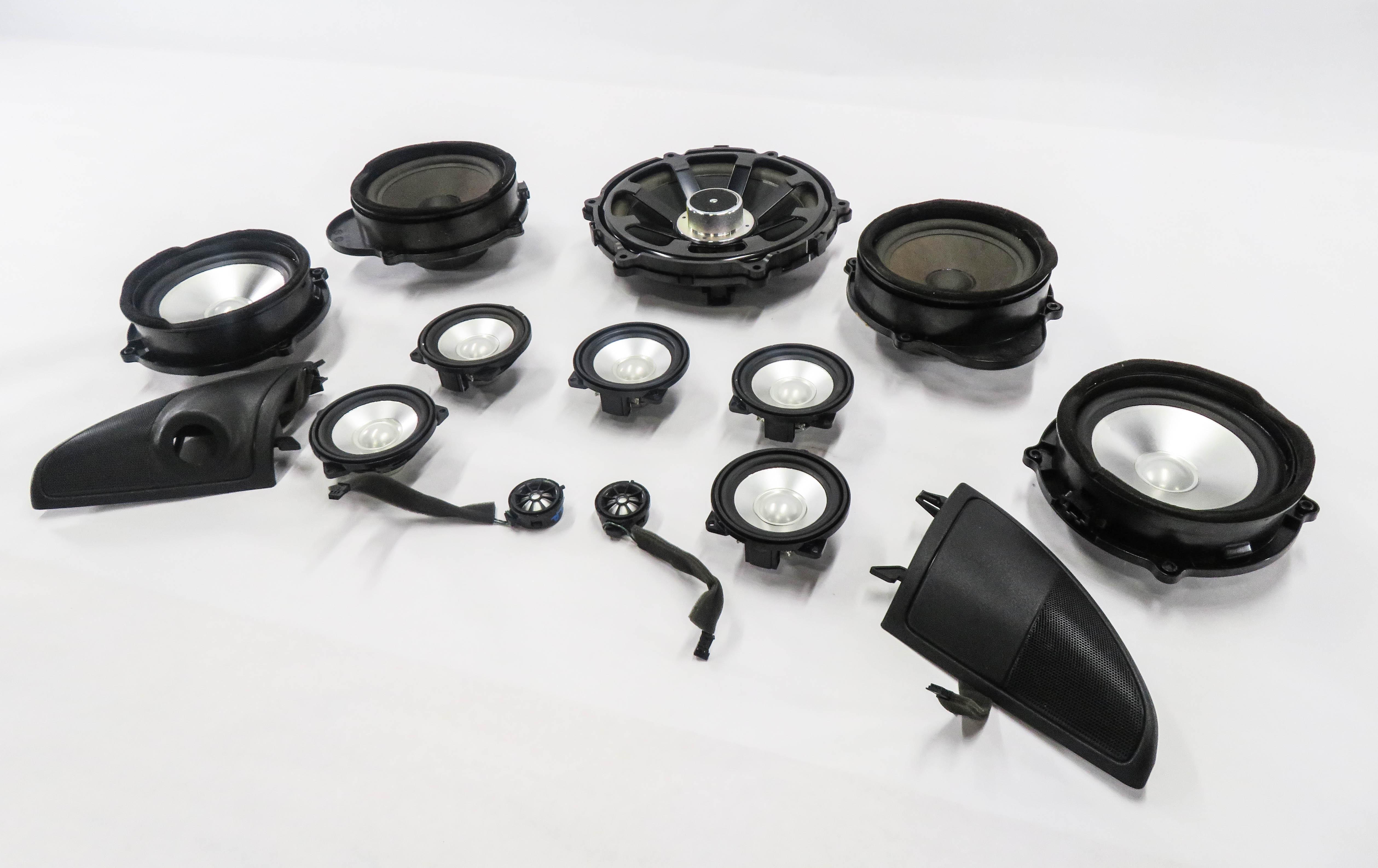 2007 RANGE ROVER SPORT (L320) RADIO STEREO LOGIC-7 AUDIO SUBWOOFER SPEAKER SET — exact item pictured