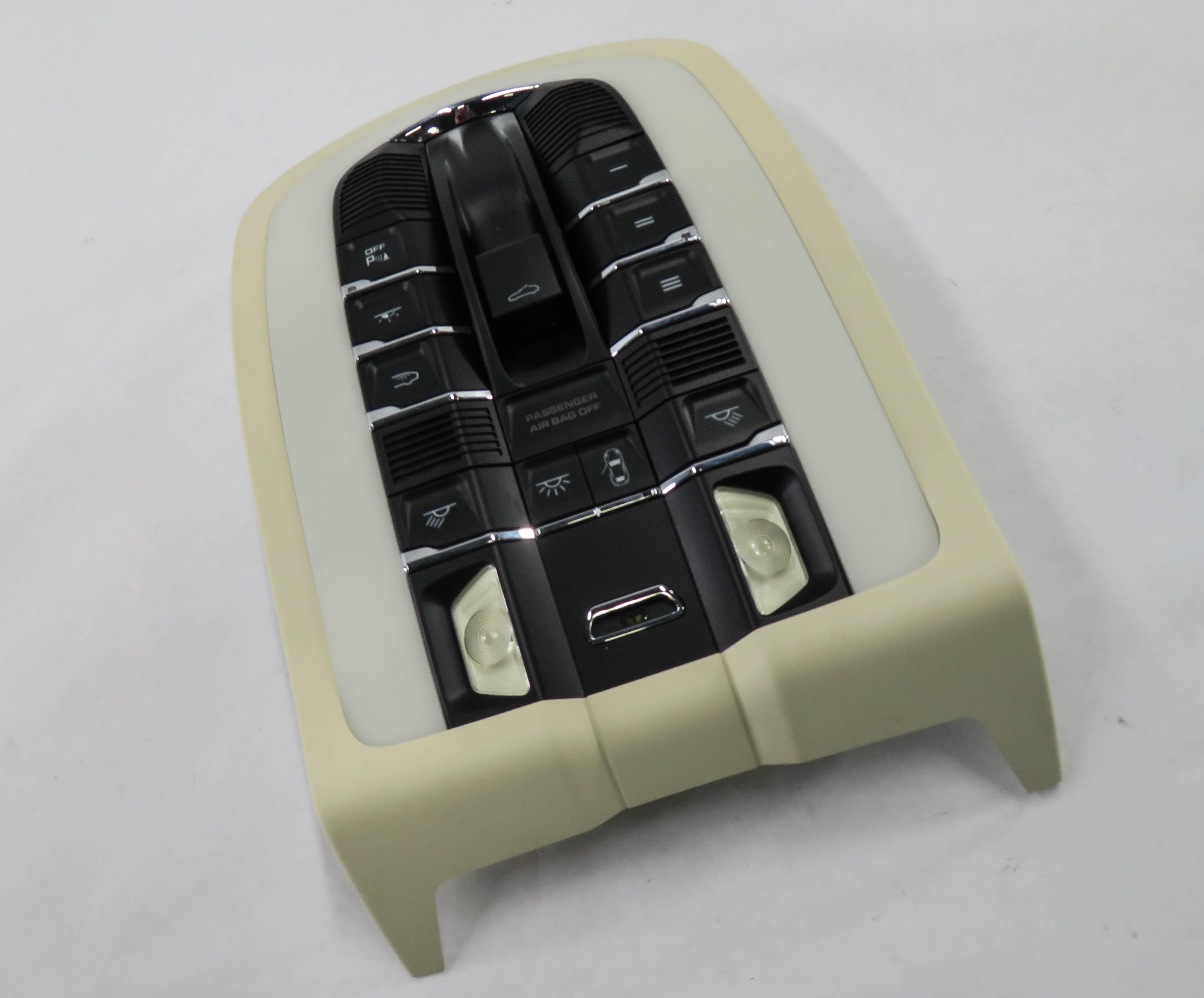 2010 PORSCHE PANAMERA (970 G1) FRONT DOMELIGHT READING COURTESY LIGHT (CREAM) — exact item pictured
